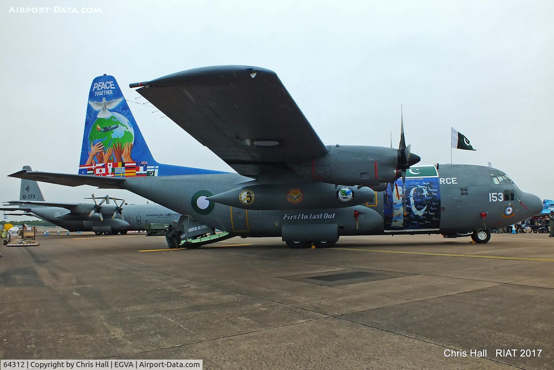 64312, Lockheed C-130E Hercules C/N 382-4153, RIAT 2017