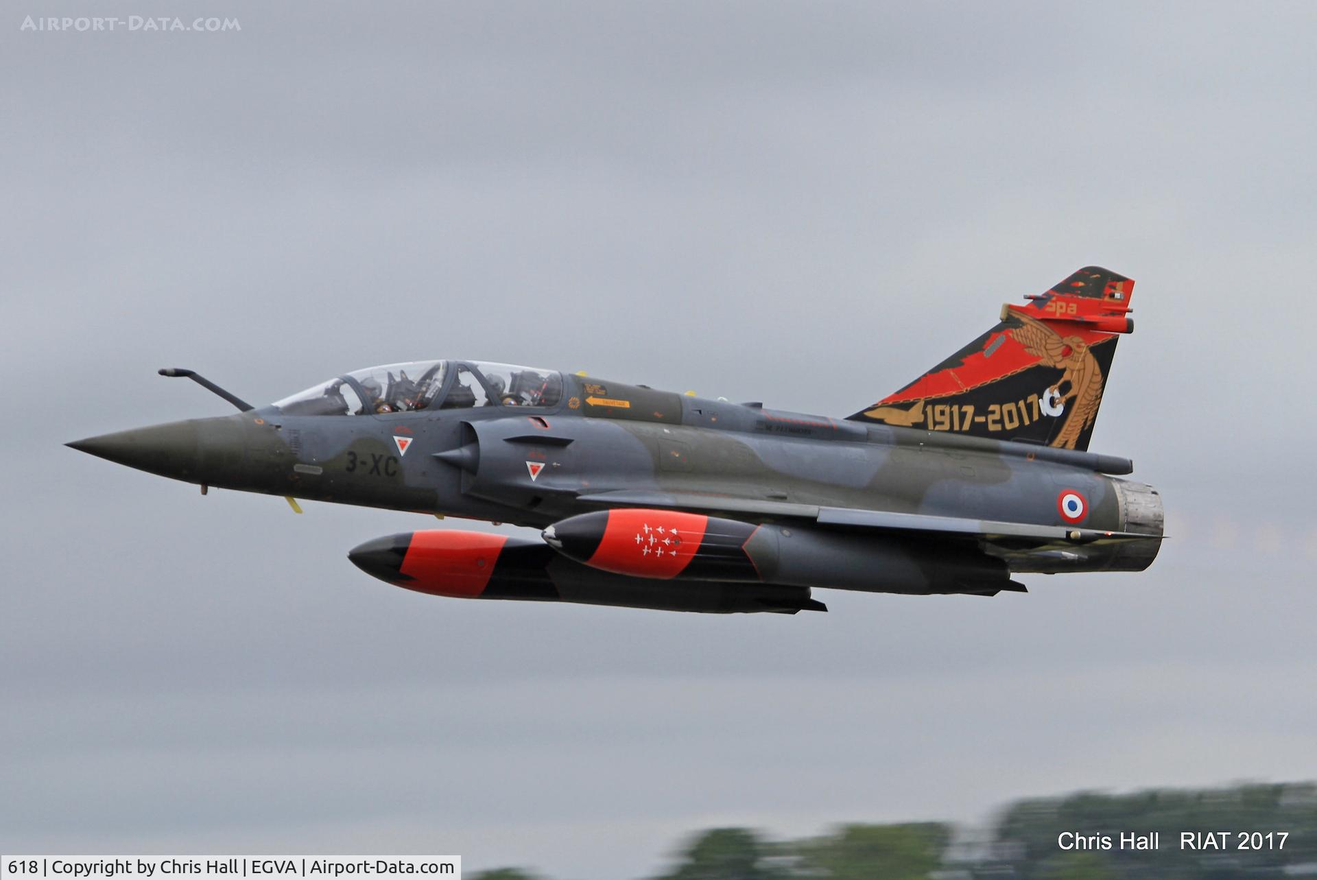 618, Dassault Mirage 2000D C/N 417, RIAT 2017