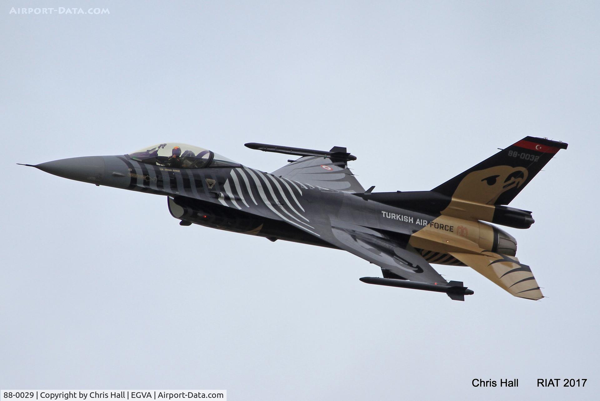 88-0029, TAI (Turkish Aerospace Industries) F-16C Fighting Falcon C/N 4R-31, RIAT 2017