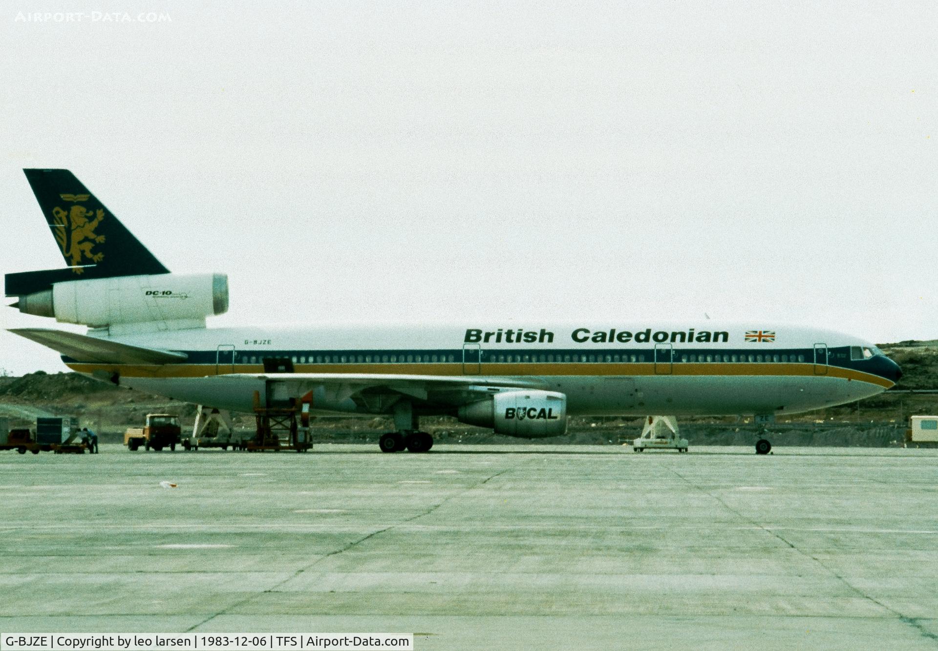 G-BJZE, 1979 McDonnell Douglas DC-10-10 C/N 46973, Tenerife South 6.12.1983