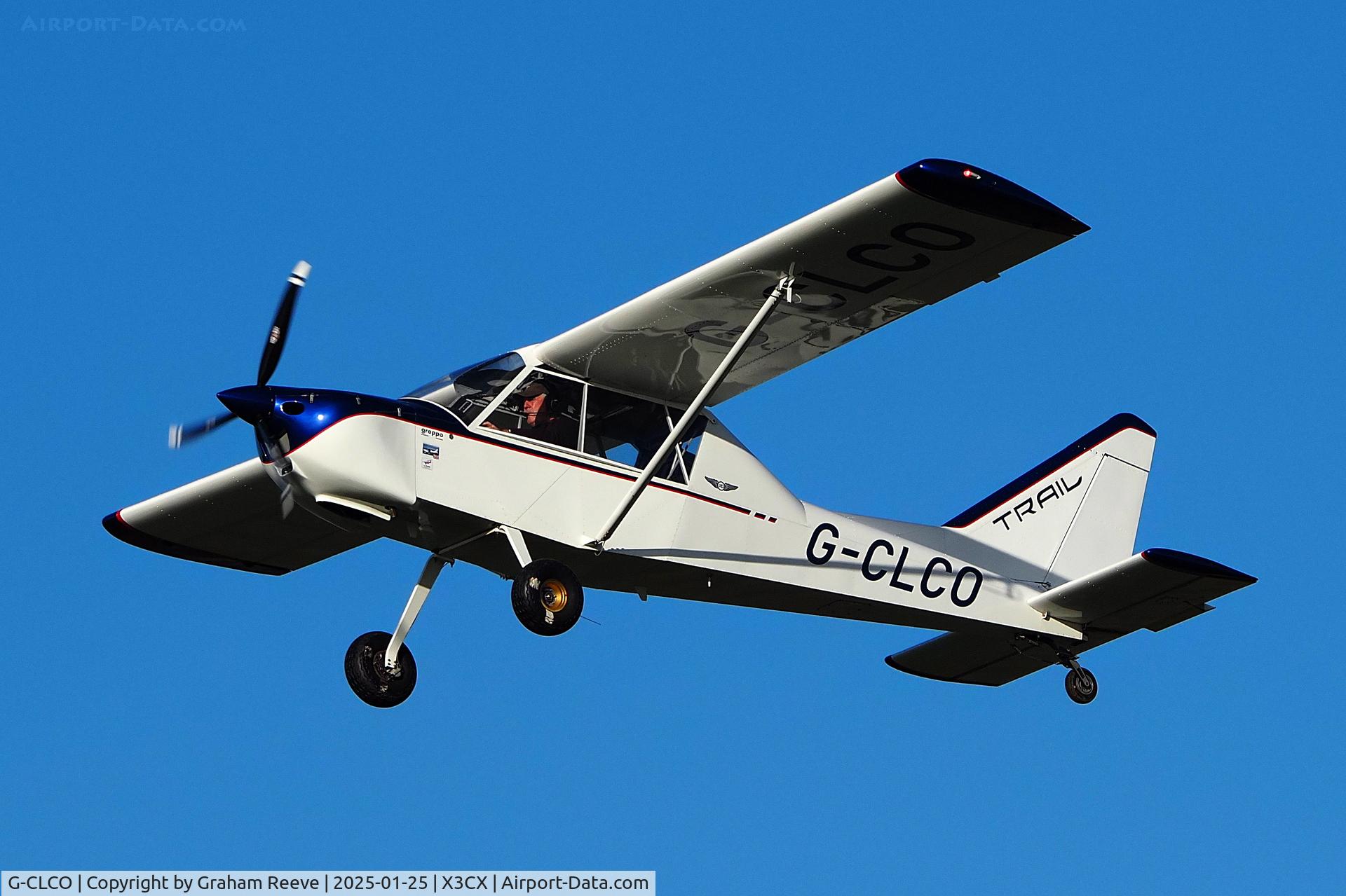 G-CLCO, 2018 Groppo Trail Mk.2 C/N LAA 372-15418, Departing from Northrepps.