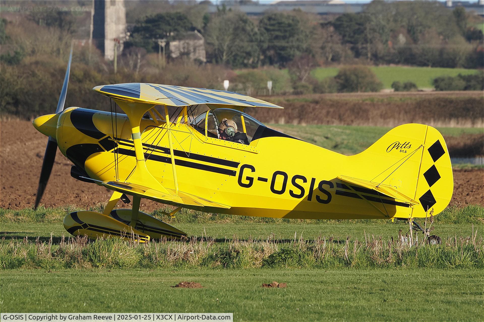 G-OSIS, 1994 Pitts S-1S Special C/N PFA 009-12043, Departing from Northrepps.