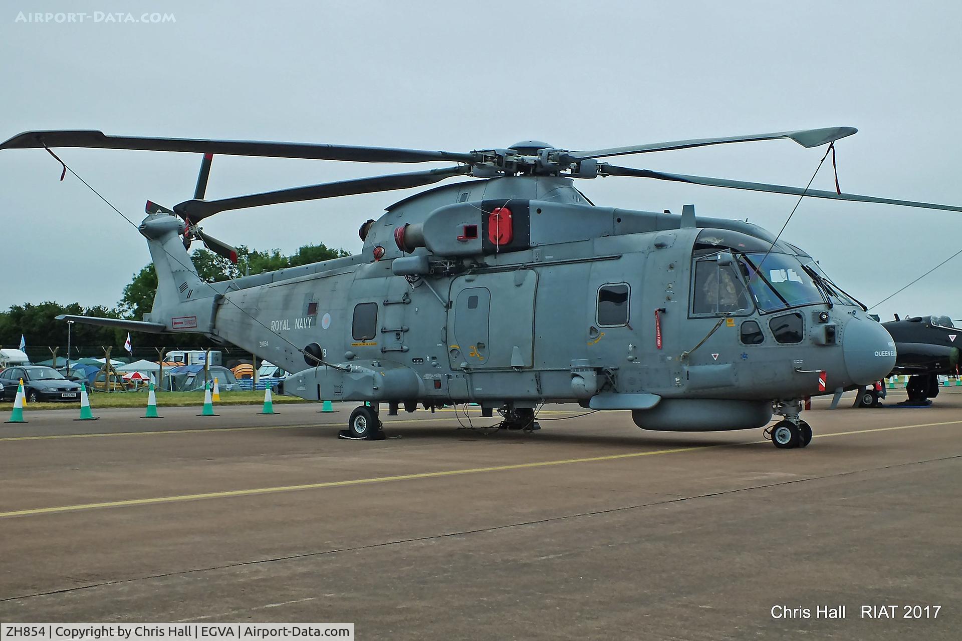 ZH854, AgustaWestland EH-101 Merlin HM1 (Mk111) C/N 50139/RN34, RIAT 2017