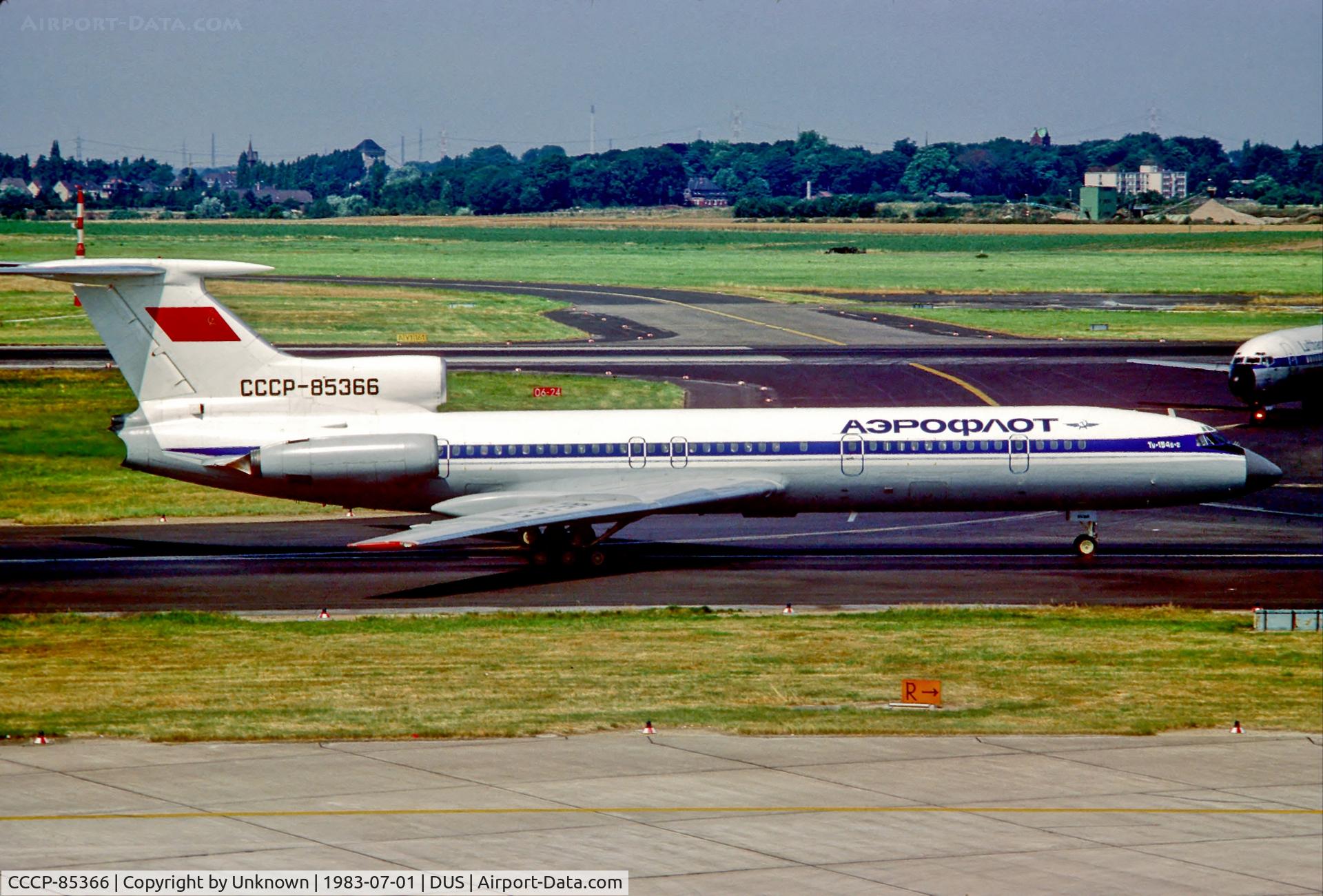 CCCP-85366, 1979 Tupolev Tu-154B-2 C/N 79A366, Düsseldorf 7.1983