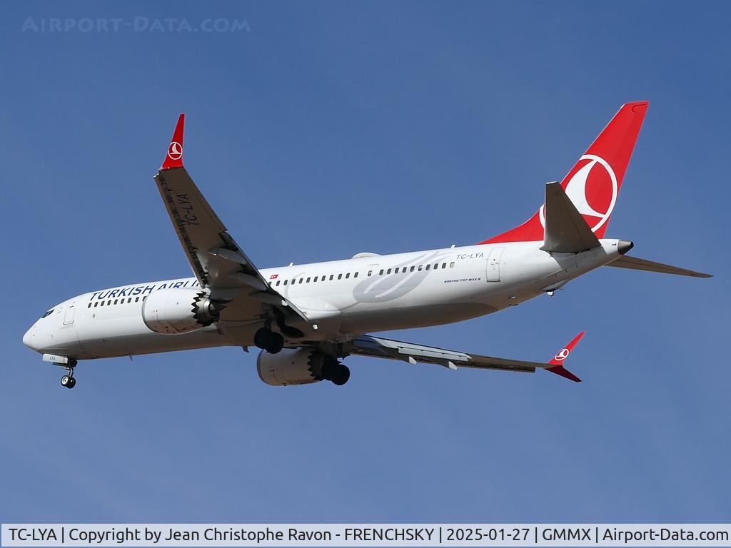 TC-LYA, 2019 Boeing 737-9 MAX C/N 60062, Istanbul (IST)	Marrakesh (RAK)	TK619