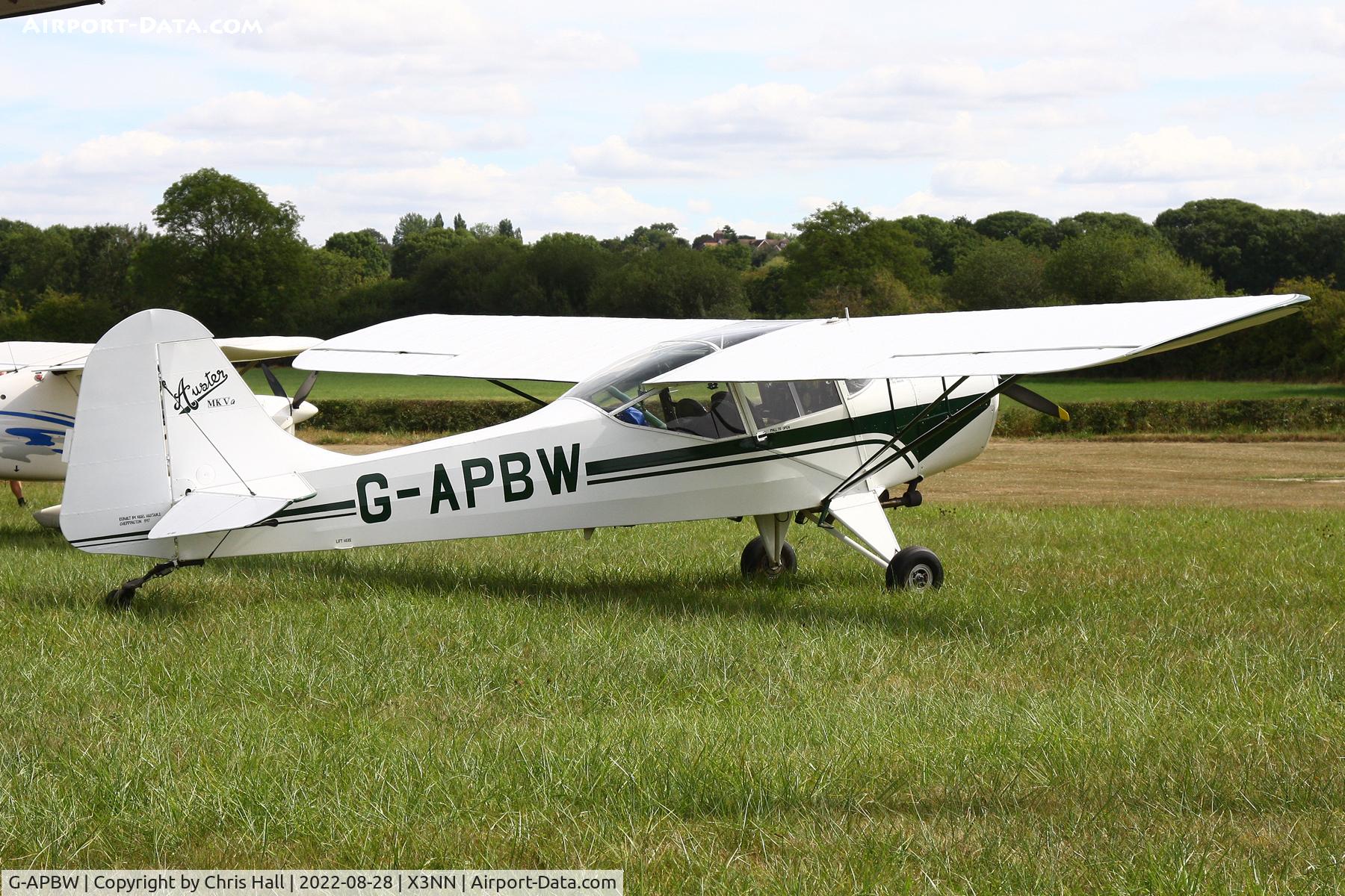 G-APBW, 1957 Auster 5A C/N 3405, Stoke Golding Stakeout 2022
