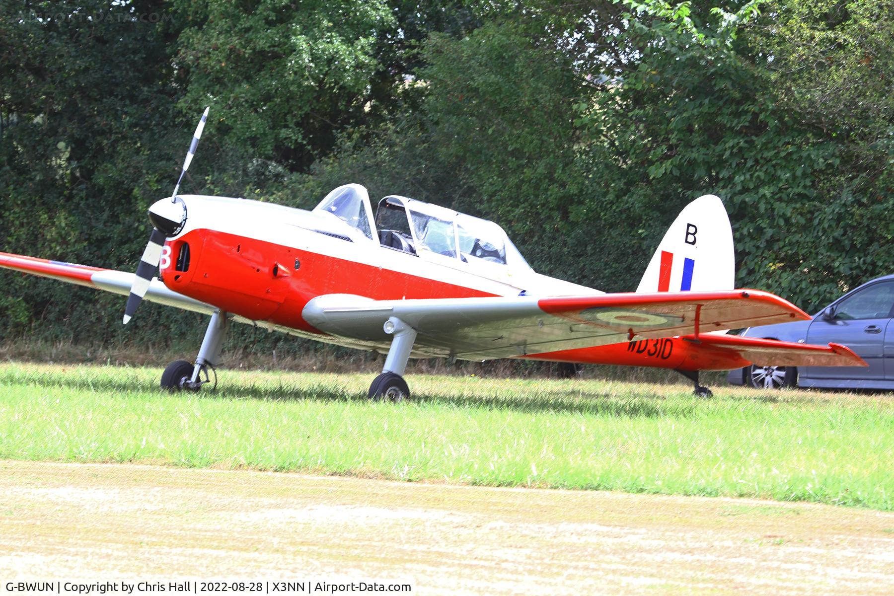 G-BWUN, 1951 De Havilland DHC-1 Chipmunk T.10 C/N C1/0253, Stoke Golding Stakeout 2022