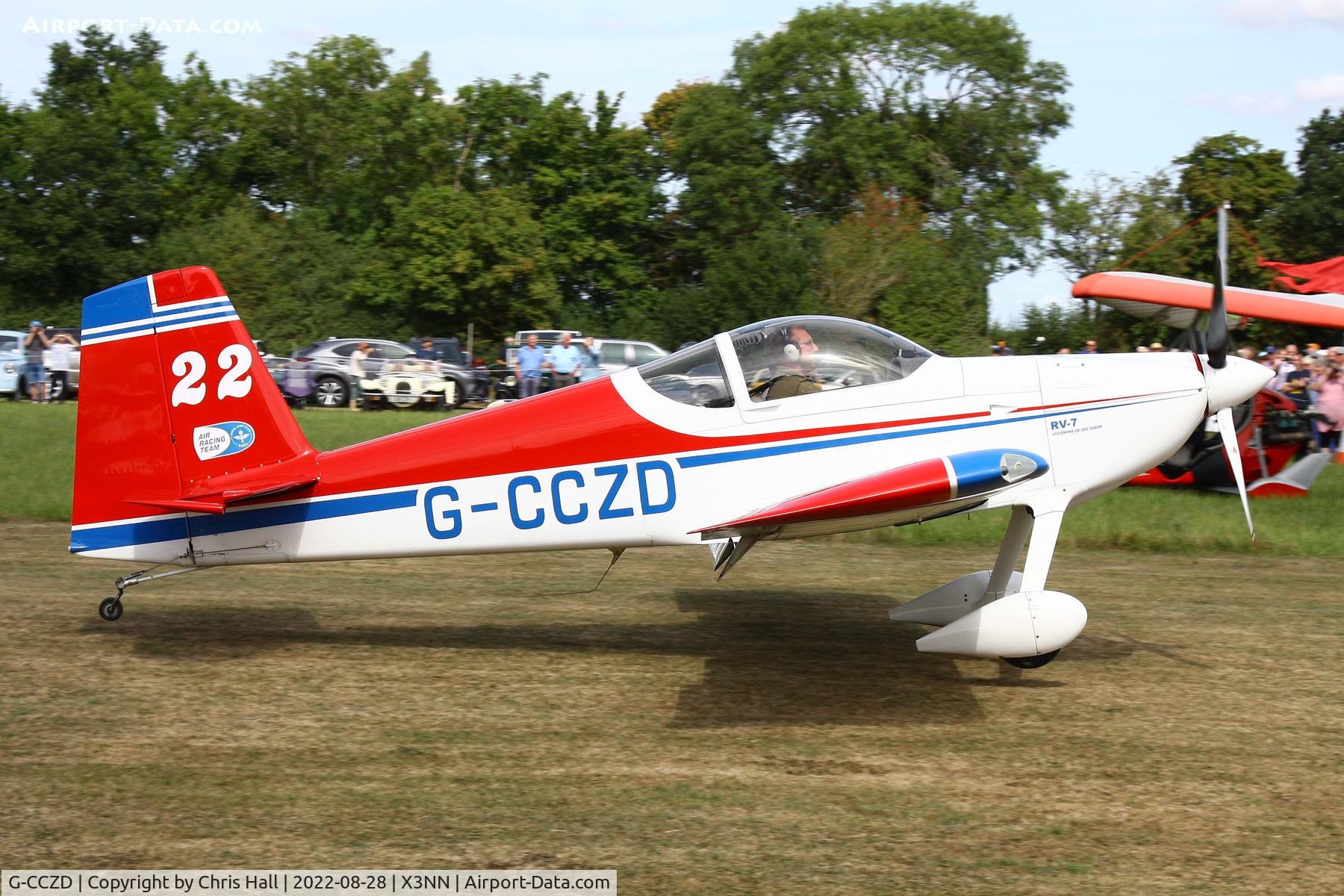 G-CCZD, 2004 Vans RV-7 C/N PFA 323-14087, Stoke Golding Stakeout 2022
