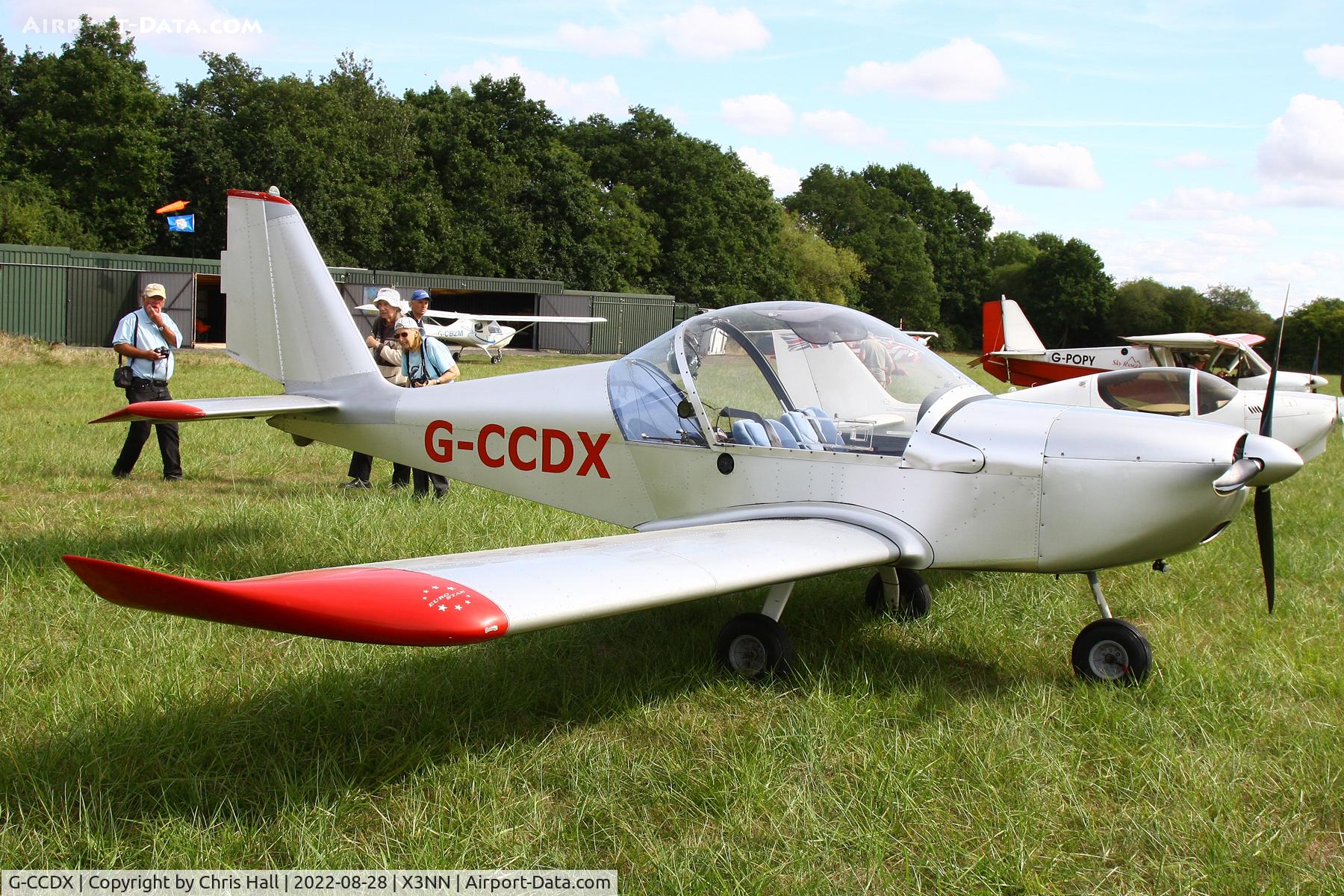 G-CCDX, 2003 Aerotechnik EV-97 Eurostar C/N PFA 315-14013, Stoke Golding Stakeout 2022