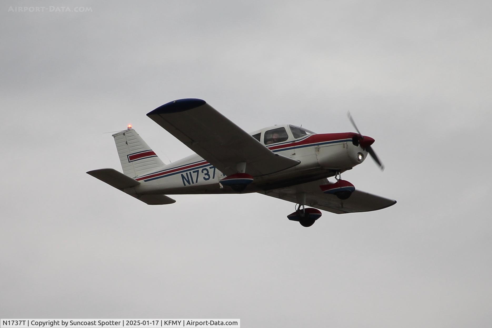N1737T, 1970 Piper PA-28-140 C/N 28-7125054, Cherokee 1737T departs Runway 5 at Page Field