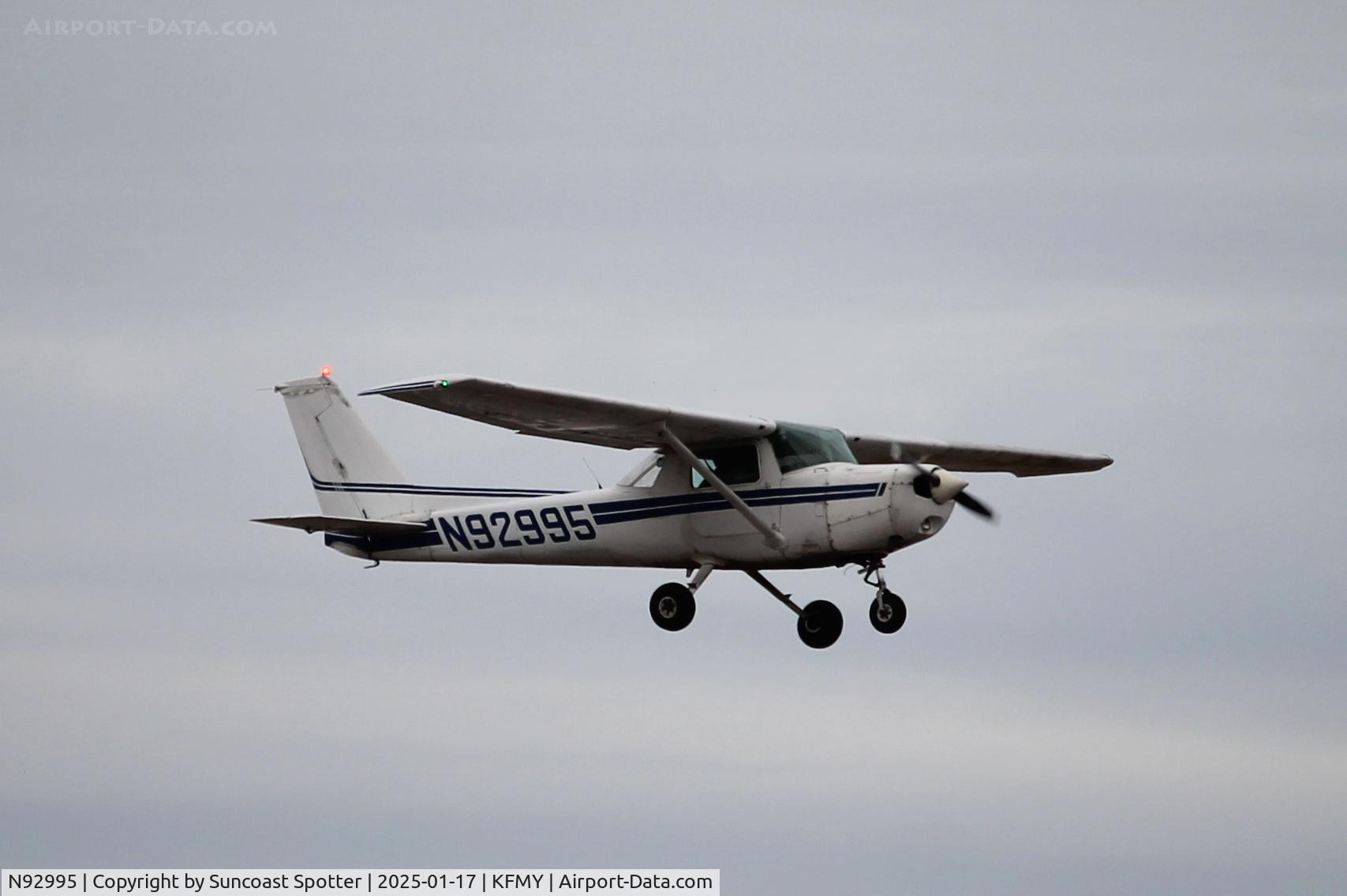 N92995, 1981 Cessna 152 C/N 15285372, Cessna 92995 departs Runway 5 at Page Field