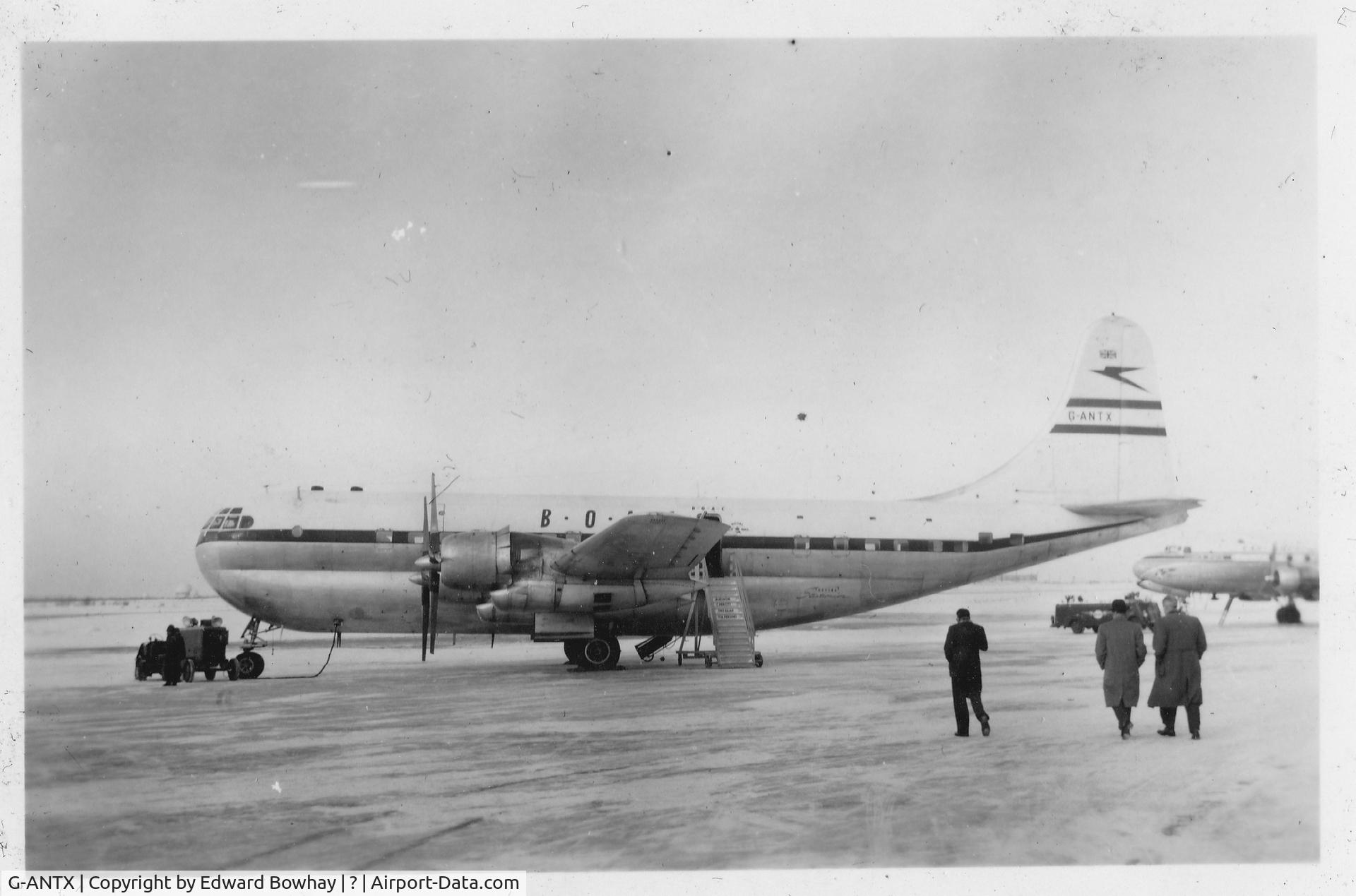 G-ANTX, 1949 Boeing 377-10-34 Stratocruiser C/N 15965, Taken on a trip to British Guyana sometime in the 1950's