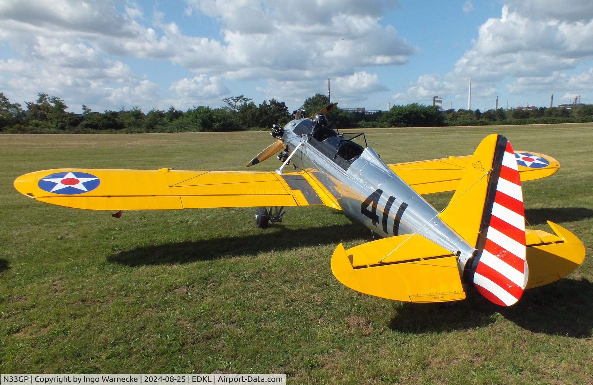 N33GP, 1942 Ryan PT-22 Recruit (ST3KR) C/N 2078, Ryan PT-22 Recruit (ST3KR) at the 2024 Flugplatzfest Leverkusen airfield display