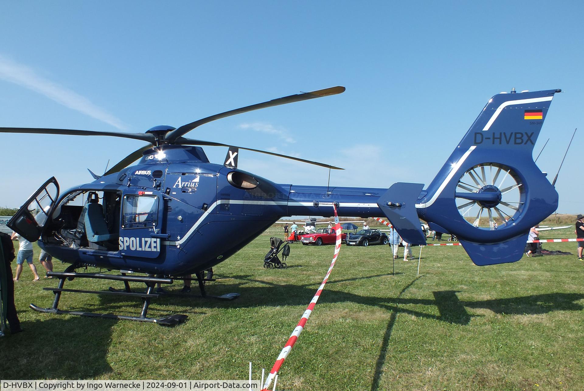 D-HVBX, 2004 Eurocopter EC-135T-2 C/N 0349, Eurocopter EC135T2 of the Bundespolizei (german federal police) at the 2024 Flugplatz-Wiesenfest airfield display at Weilerswist-Müggenhausen ultralight airfield