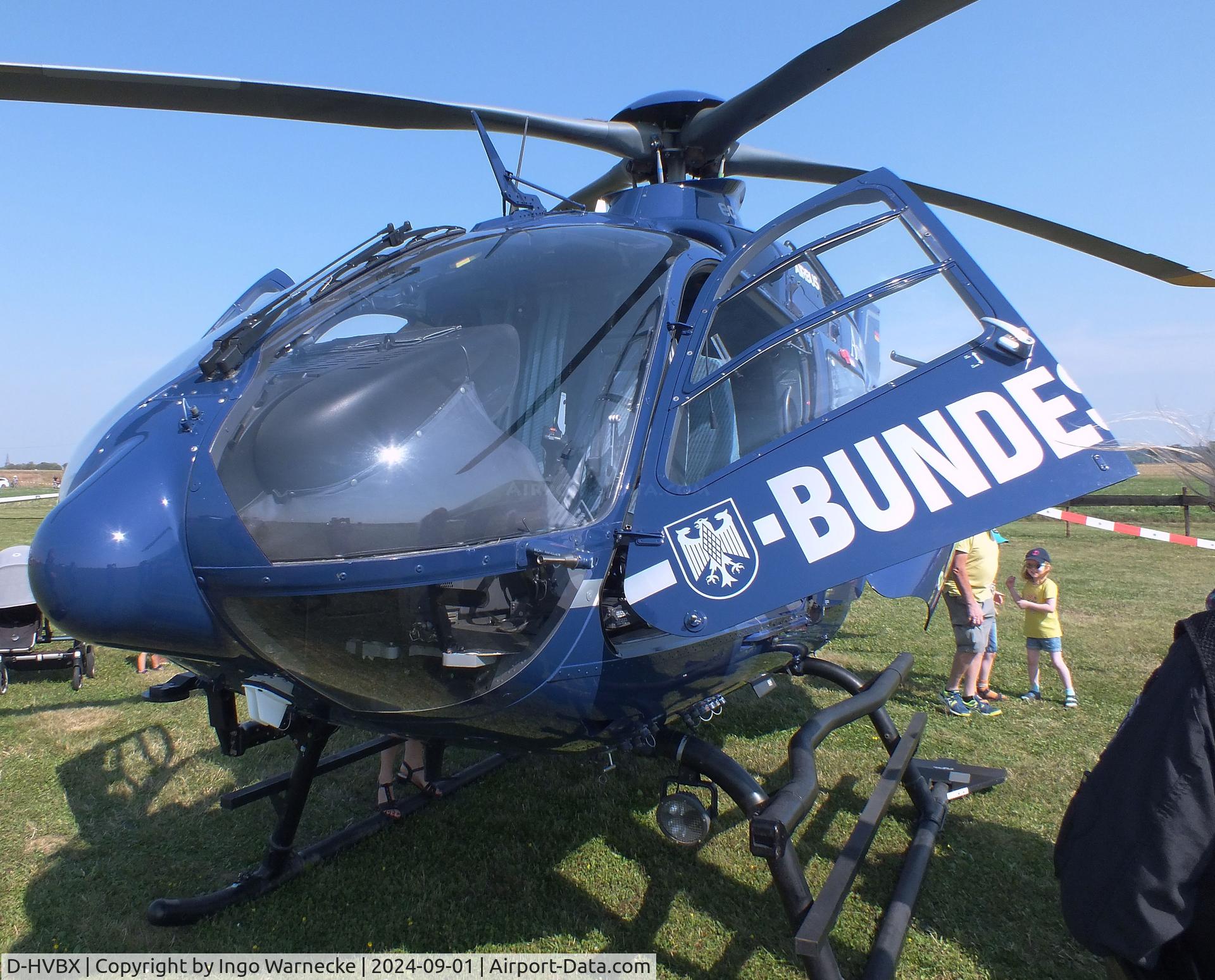 D-HVBX, 2004 Eurocopter EC-135T-2 C/N 0349, Eurocopter EC135T2 of the Bundespolizei (german federal police) at the 2024 Flugplatz-Wiesenfest airfield display at Weilerswist-Müggenhausen ultralight airfield