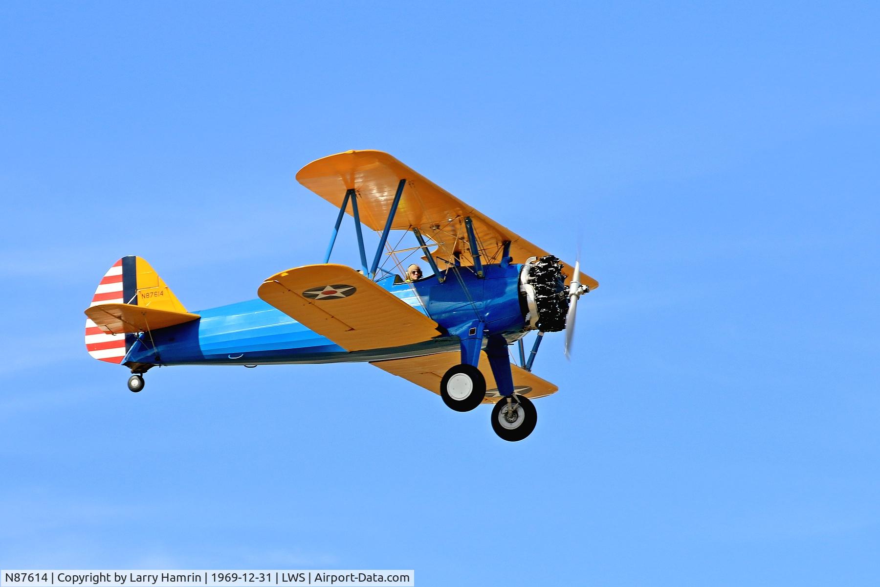 N87614, 1941 Boeing PT-17 Kaydet (A75N1) C/N 41A75N1, Lewiston, Idaho Airshow  July 4th 2017