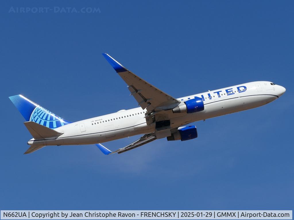 N662UA, 1993 Boeing 767-322 C/N 27159, Marrakesh (RAK)	New York (EWR)	UA627