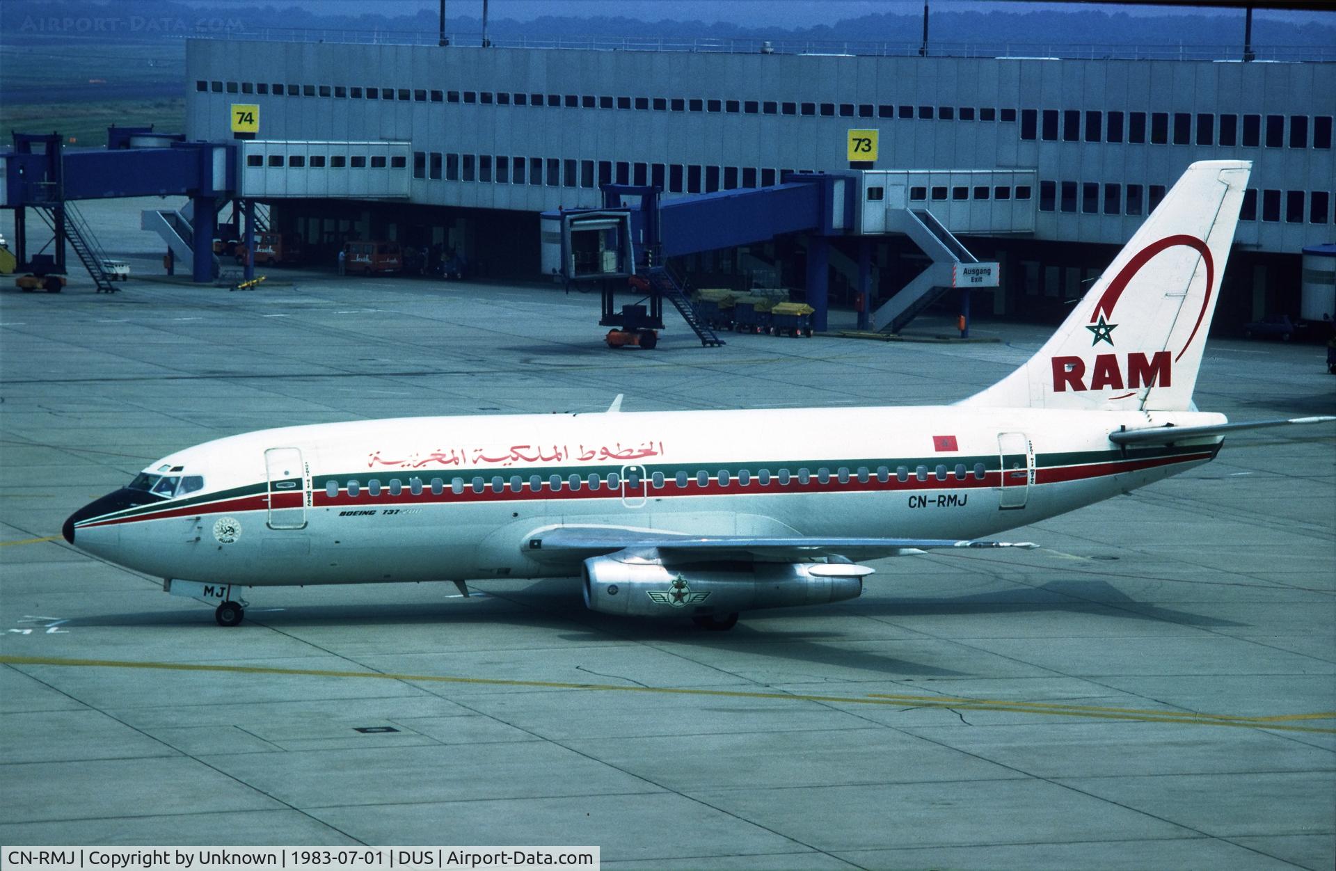CN-RMJ, 1976 Boeing 737-2B6 C/N 21215, Düsseldorf7.1983