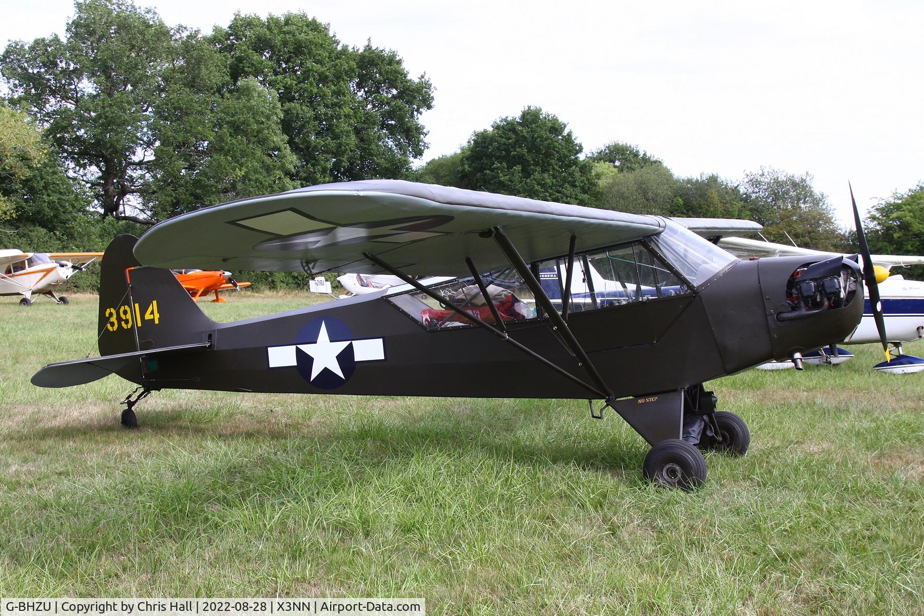 G-BHZU, 1943 Piper J3C-65 Cub Cub C/N 9606, Stoke Golding Stakeout 2022