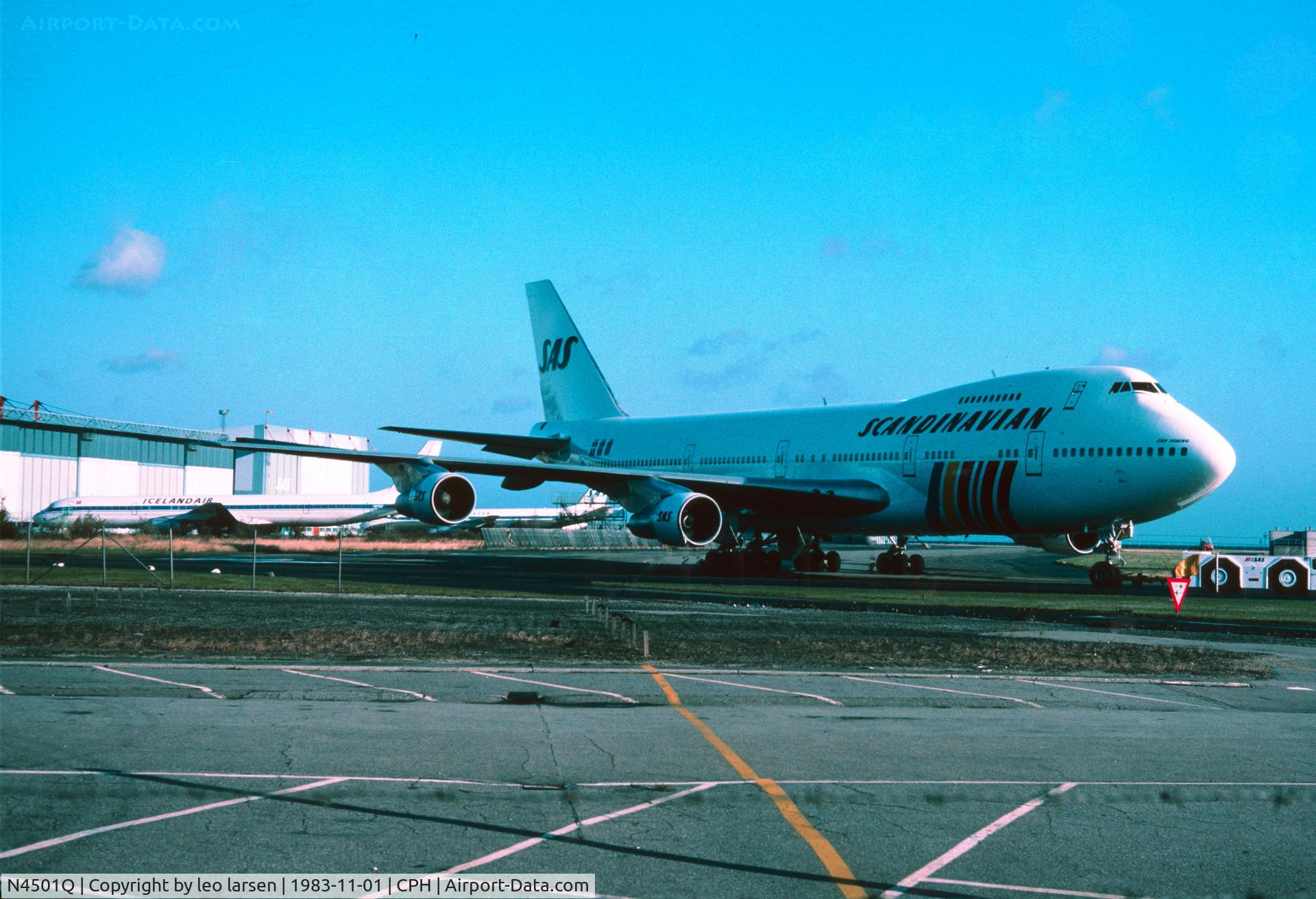 N4501Q, 1980 Boeing 747-283B C/N 22381, Copenhagen 11.1983