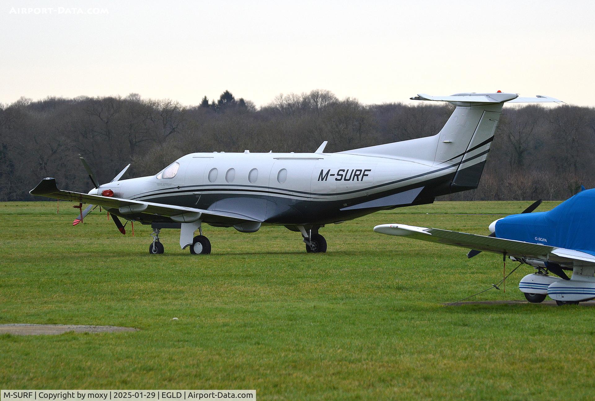 M-SURF, 2009 Pilatus PC-12/47E C/N 1126, Pilatus PC-12/47E at Denham.