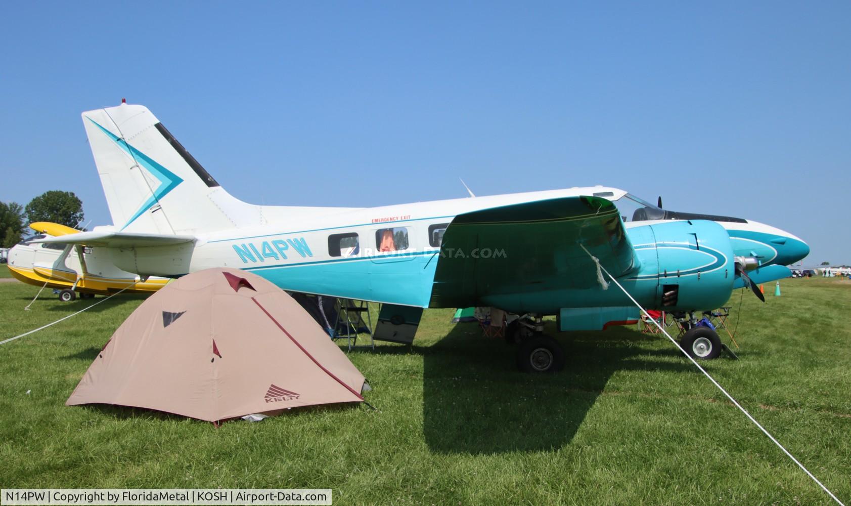 N14PW, 1951 Beech C-45H Expeditor C/N AF-314, Beech 18 single tail zx 