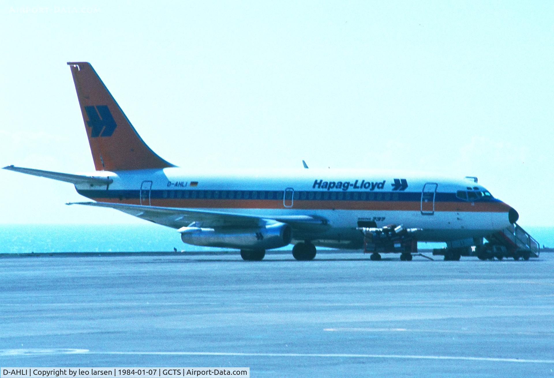 D-AHLI, 1982 Boeing B-737-2K5 C/N 22601, Tenerife South 7.1.1984