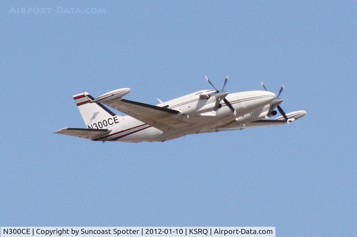 N300CE, 1980 Piper PA-31T1 Cheyenne 1 C/N 31T-8004028, N300CE departs Runway 14 at Sarasota-Bradenton International Airport