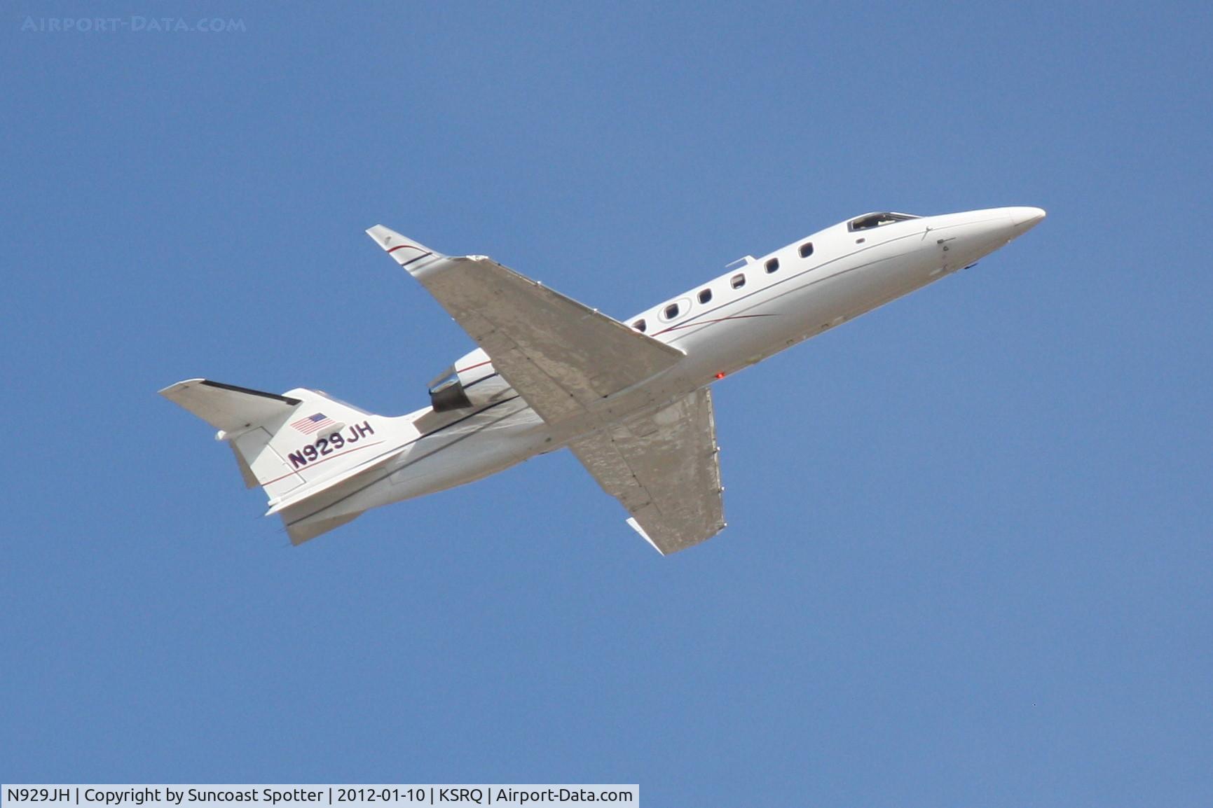 N929JH, 1997 Learjet Inc 31A C/N 132, N929JH departs on Runway 14 at Sarasota-Bradenton International Airport enroute to Clearwater International