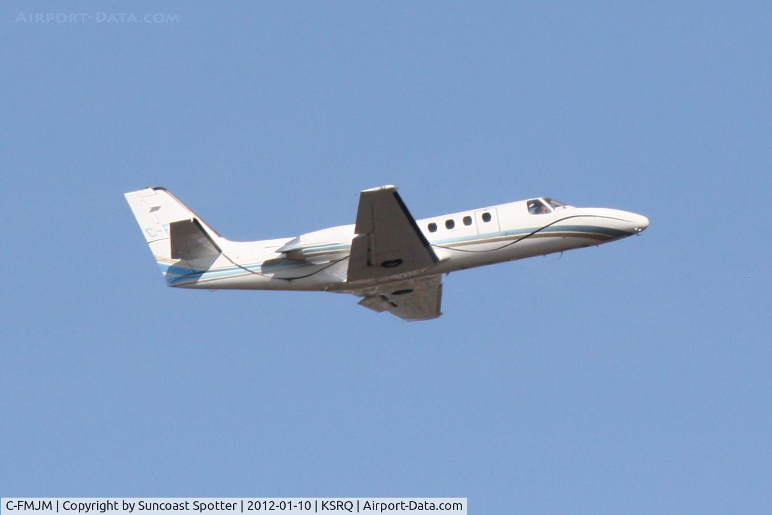 C-FMJM, 1982 Cessna 550 Citation II C/N 550-0444, CFMJM departs Runway 14 at Sarasota-Bradenton International Airport enroute to Ottawa-Macdonald-Cartier International Airport