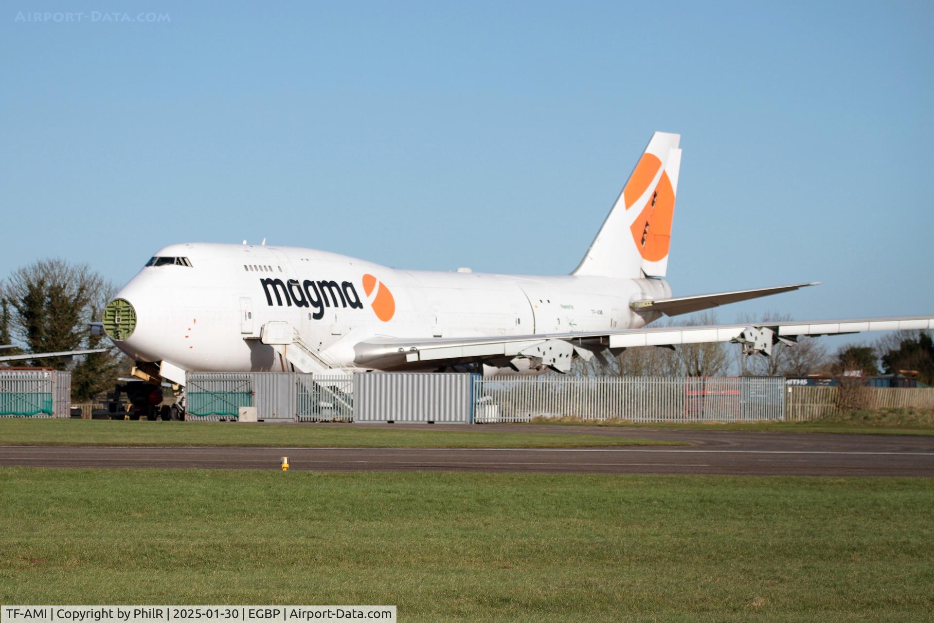 TF-AMI, 1992 Boeing 747-412 C/N 27066, TF-AMI 1992 Boeing 747-412F Air Atlanta Icelandic - Magma  Kemble