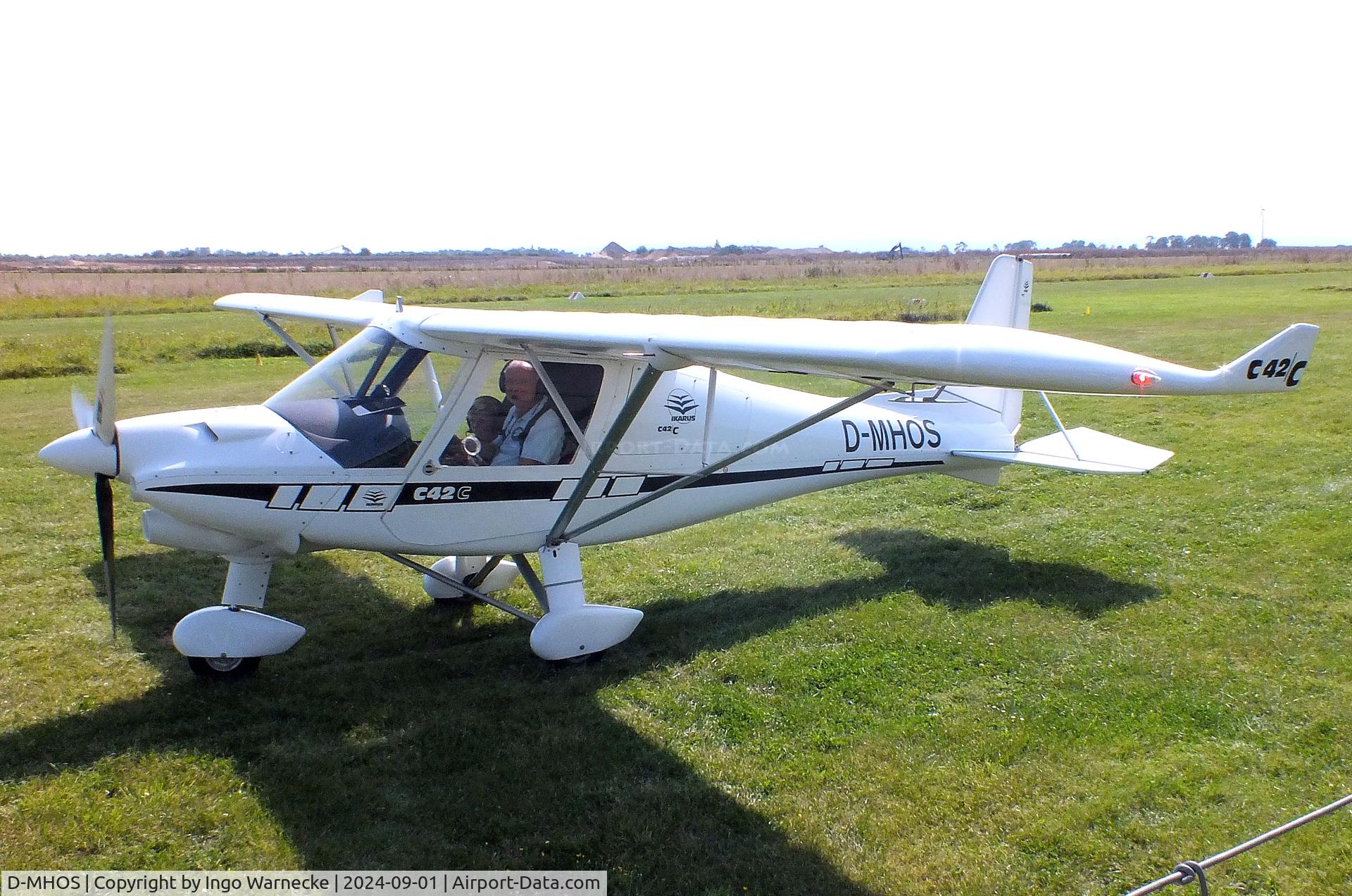 D-MHOS, Comco  Ikarus C42C C/N not found_D-MHOS, Comco Ikarus C42C at the 2024 Flugplatz-Wiesenfest airfield display at Weilerswist-Müggenhausen ultralight airfield