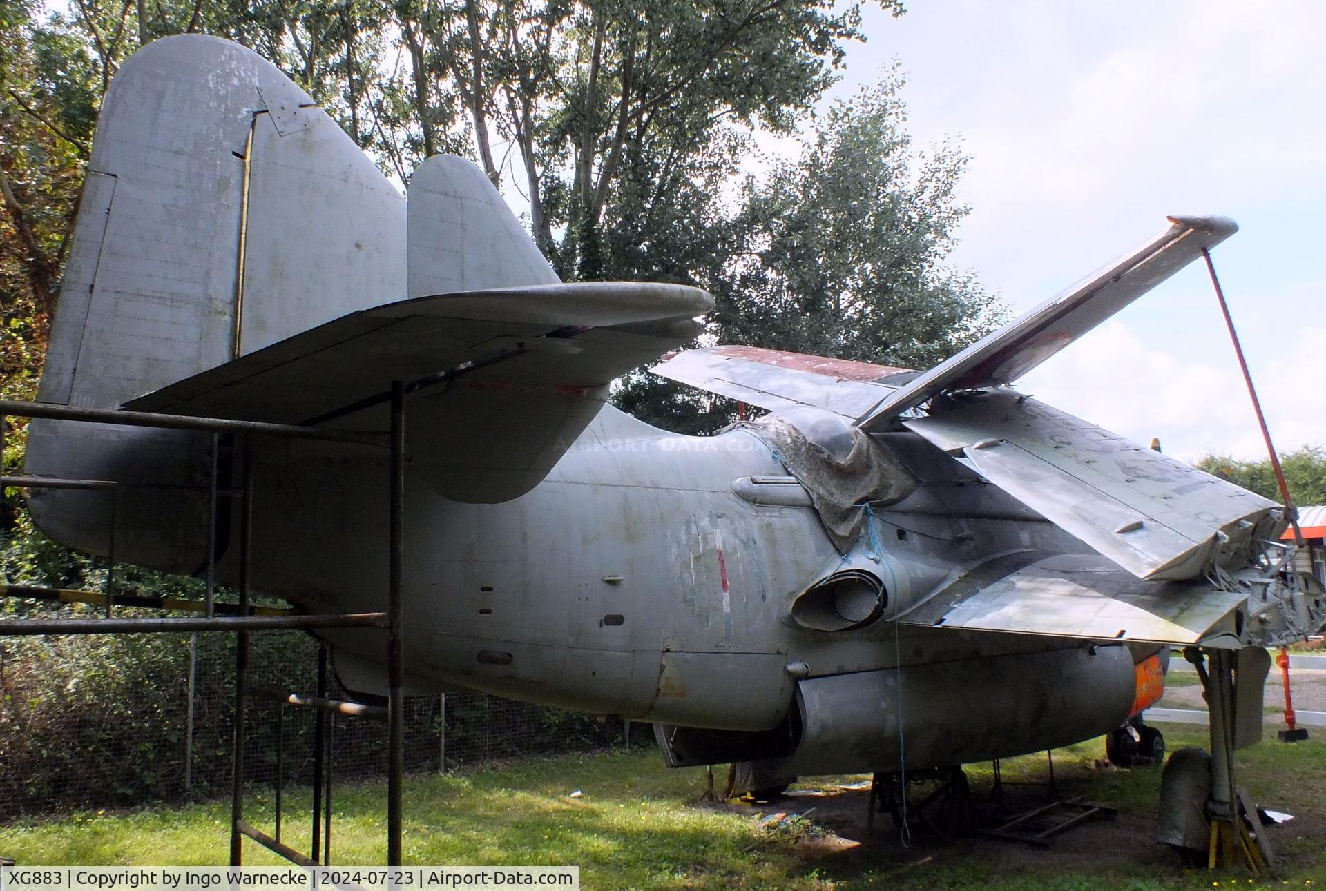 XG883, 1957 Fairey Gannet T.5 C/N F9412, Fairey Gannet T5 being restored at the Museum of Berkshire Aviation, Woodley