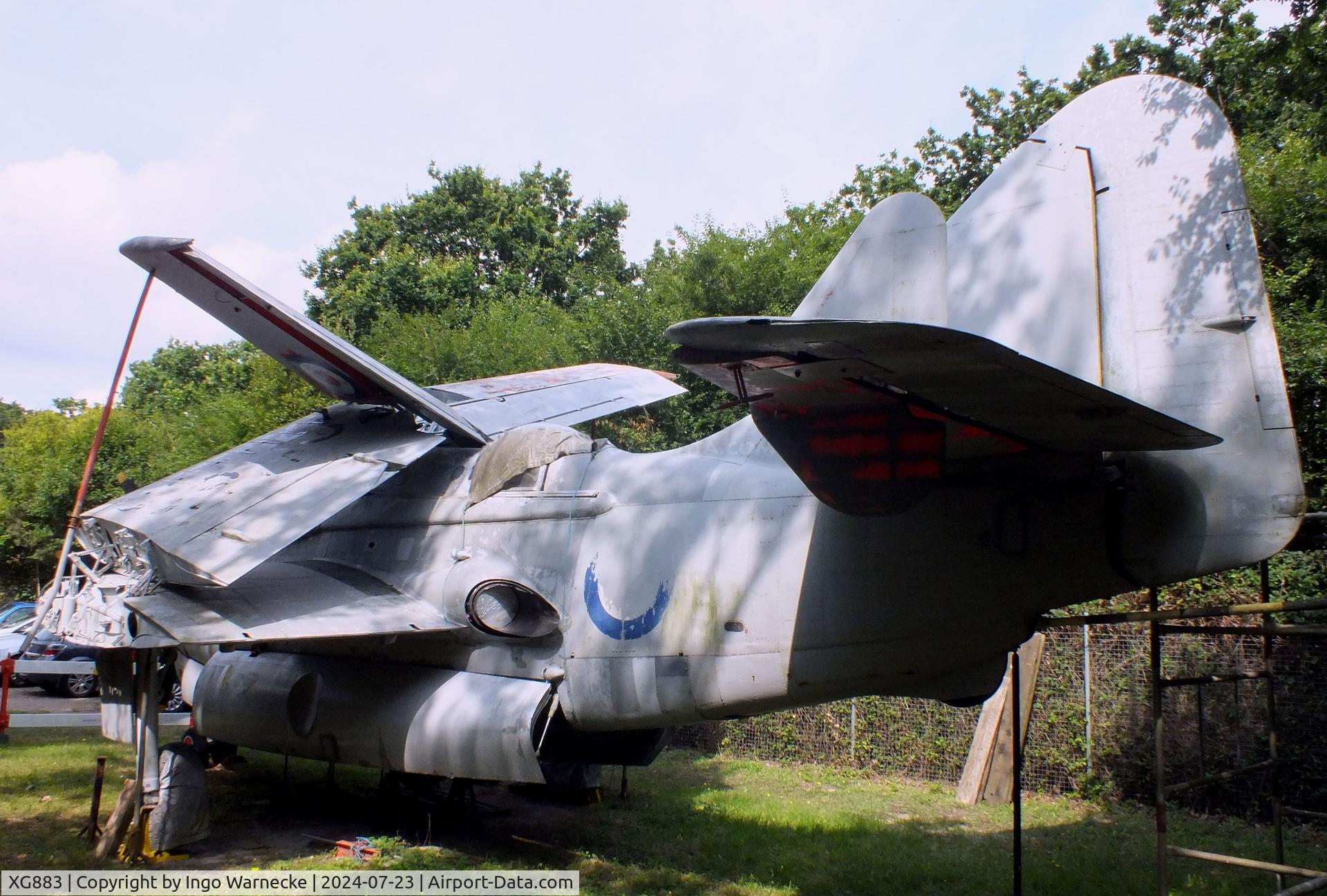 XG883, 1957 Fairey Gannet T.5 C/N F9412, Fairey Gannet T5 being restored at the Museum of Berkshire Aviation, Woodley