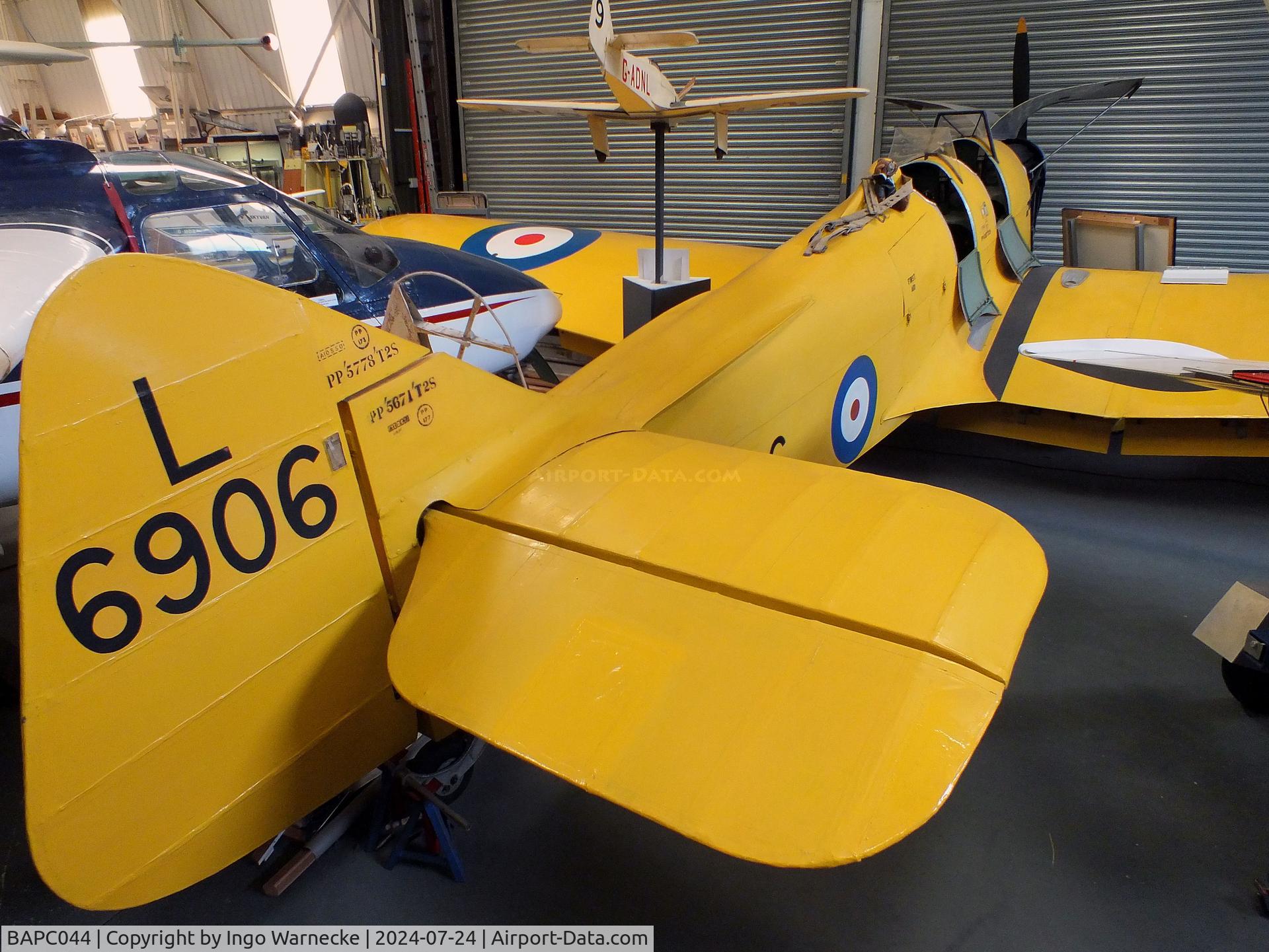 BAPC044, 1940 Miles M14A Magister C/N 2078, Miles M.14A Magister replica (with parts of G-AKKY) at the Museum of Berkshire Aviation, Woodley