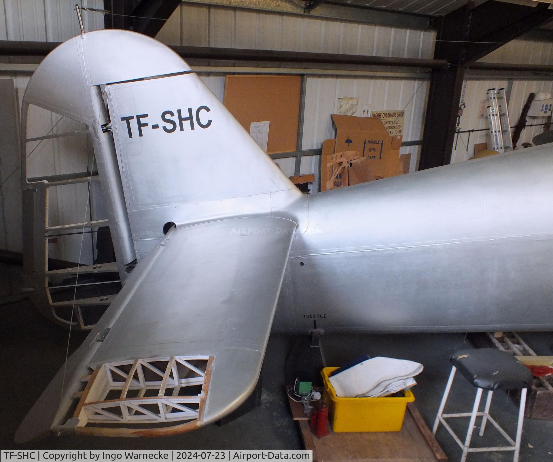 TF-SHC, 1943 Miles M.25 Martinet TT.1 C/N MS902, Miles M.25 Martinet TT1 being restored (minus engine) at the Museum of Berkshire Aviation, Woodley