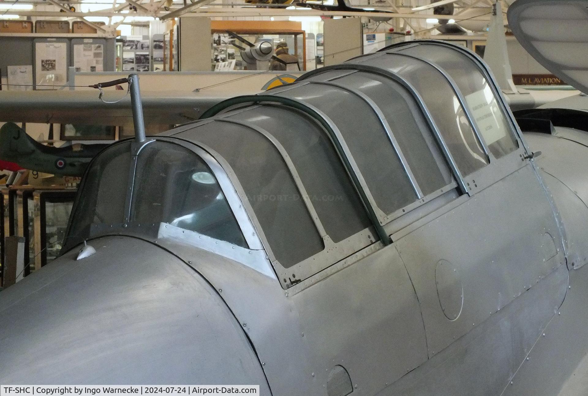 TF-SHC, 1943 Miles M.25 Martinet TT.1 C/N MS902, Miles M.25 Martinet TT1 being restored (minus engine) at the Museum of Berkshire Aviation, Woodley