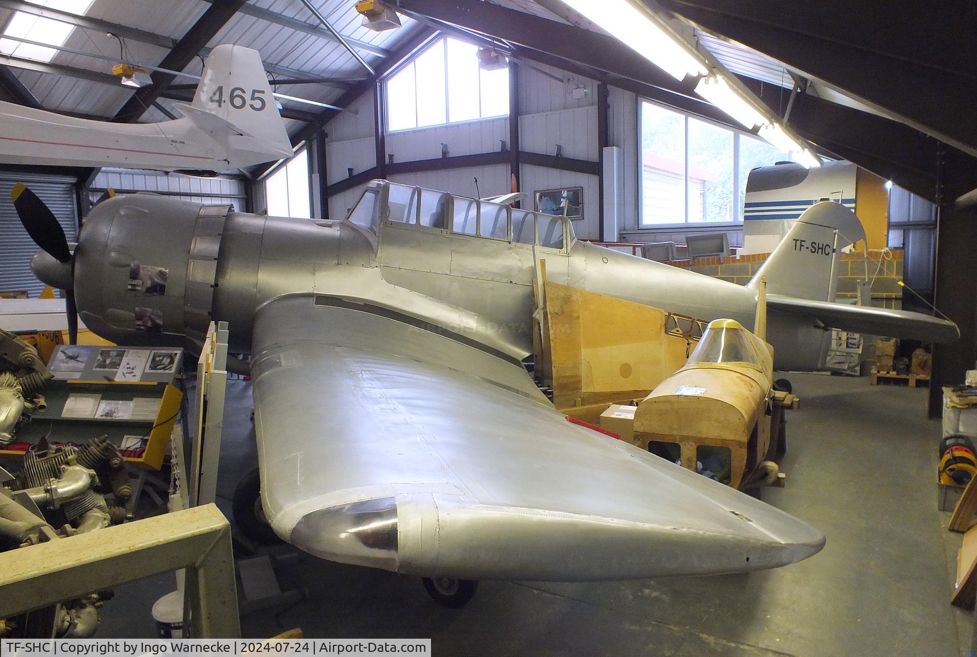 TF-SHC, 1943 Miles M.25 Martinet TT.1 C/N MS902, Miles M.25 Martinet TT1 being restored (minus engine) at the Museum of Berkshire Aviation, Woodley