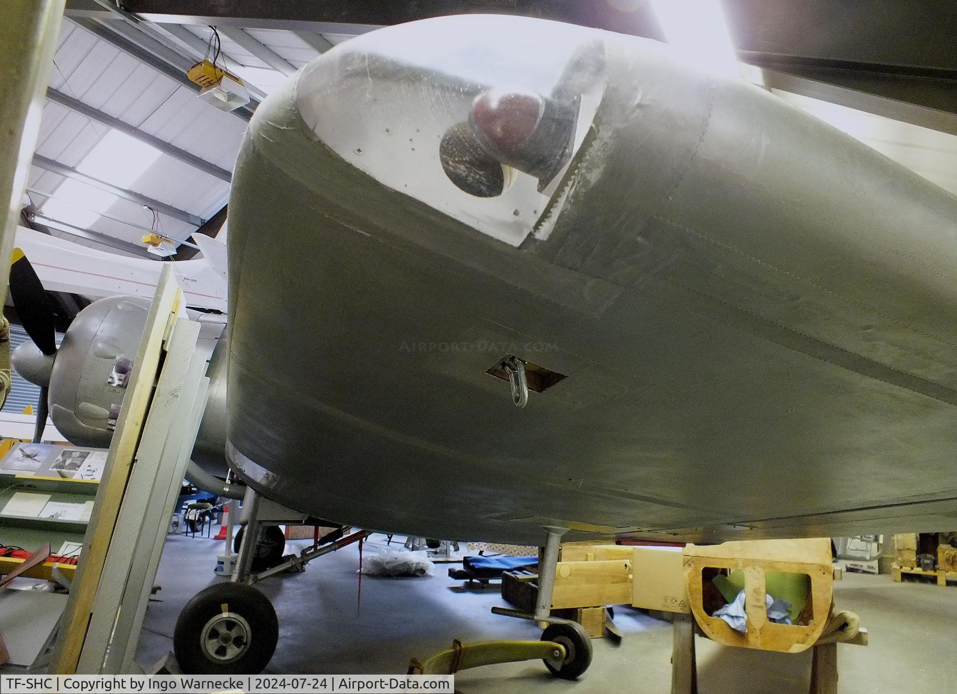 TF-SHC, 1943 Miles M.25 Martinet TT.1 C/N MS902, Miles M.25 Martinet TT1 being restored (minus engine) at the Museum of Berkshire Aviation, Woodley