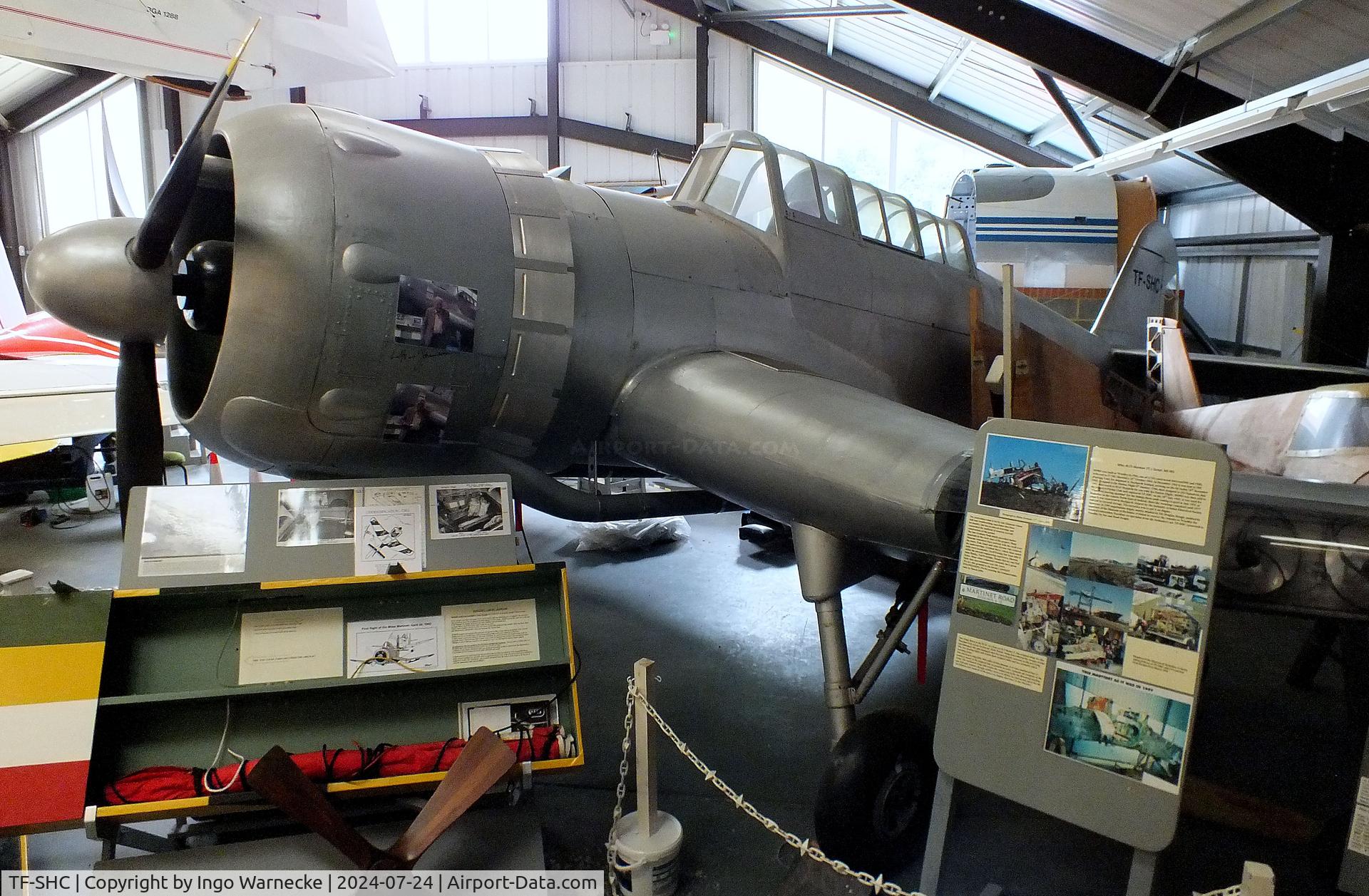 TF-SHC, 1943 Miles M.25 Martinet TT.1 C/N MS902, Miles M.25 Martinet TT1 being restored (minus engine) at the Museum of Berkshire Aviation, Woodley