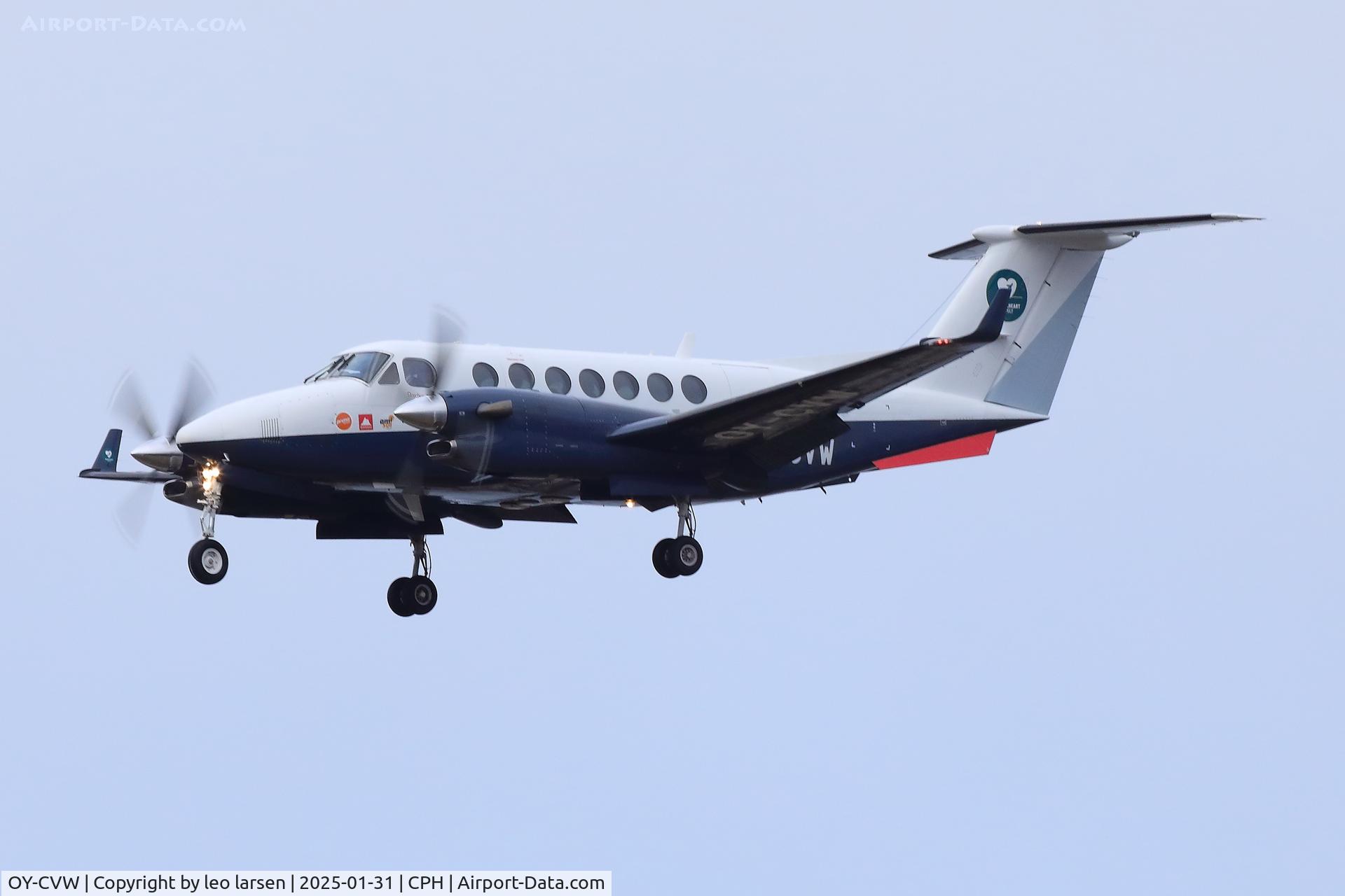 OY-CVW, 2007 Beechcraft B300 Super King Air 350 C/N FL-569, Copenhagen 31.1.2025