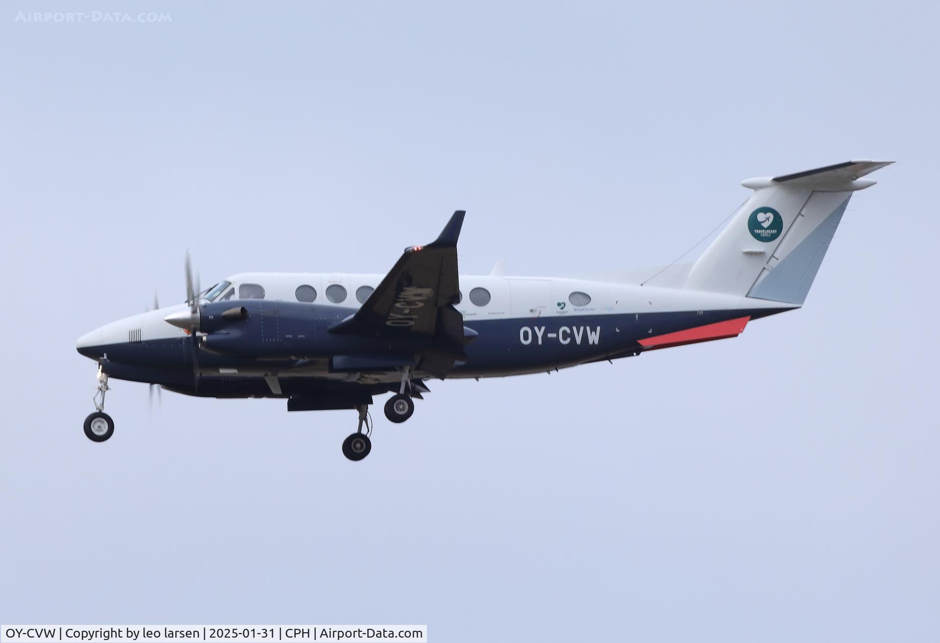 OY-CVW, 2007 Beechcraft B300 Super King Air 350 C/N FL-569, Copenhagen 31.1.2025