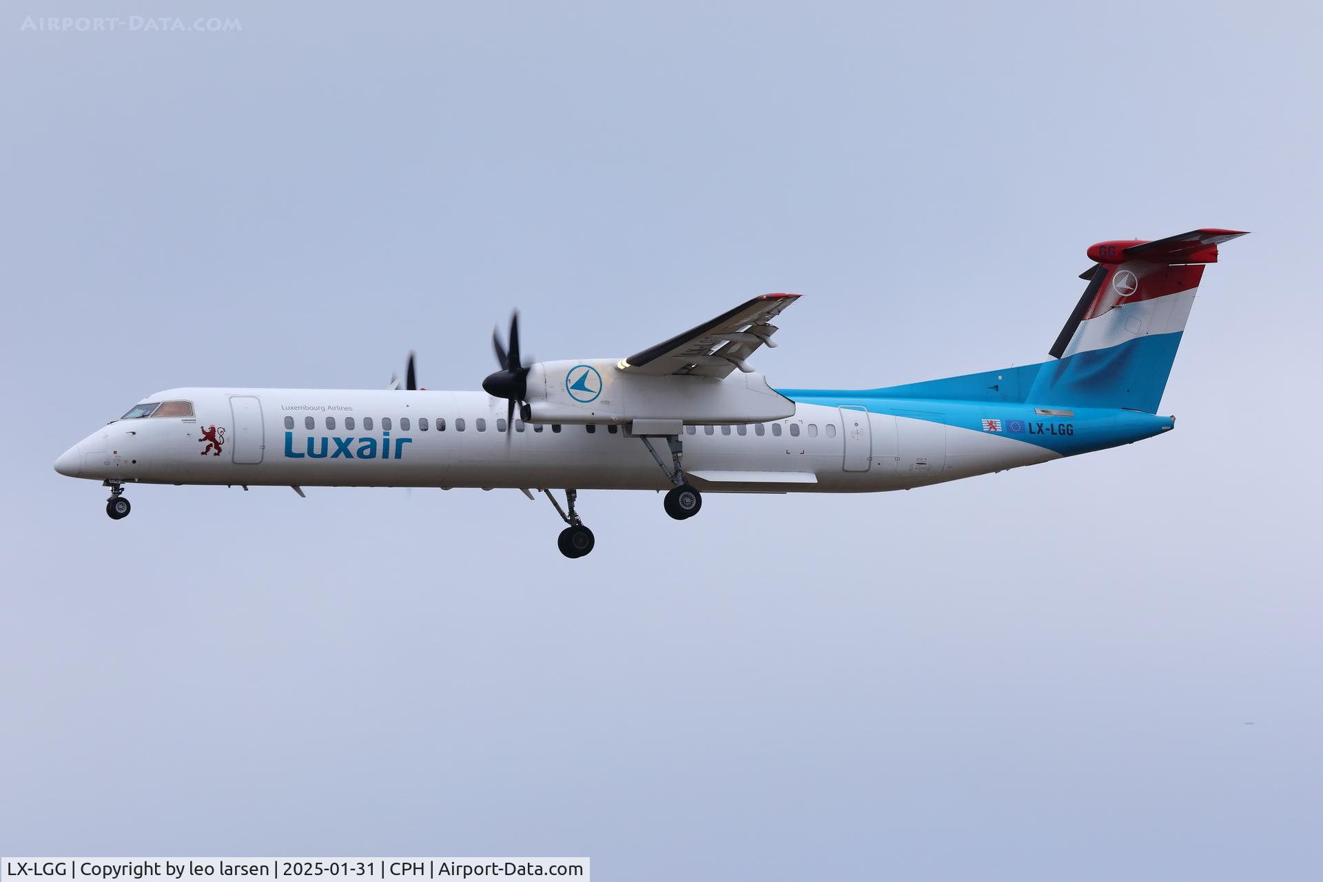 LX-LGG, 2012 Bombardier DHC-8-402Q Dash 8 Dash 8 C/N 4418, Copenhagen 31.1.2025
