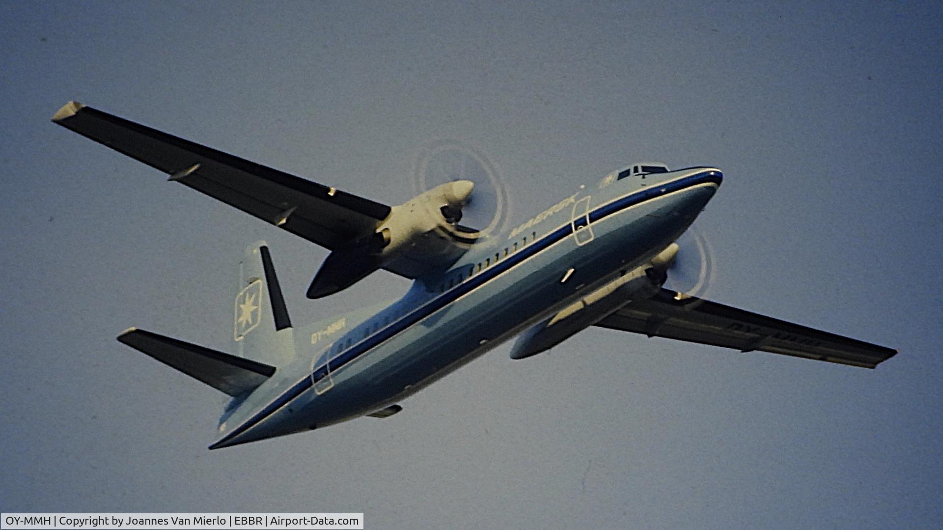 OY-MMH, 1988 Fokker 50 C/N 20125, ex-slide