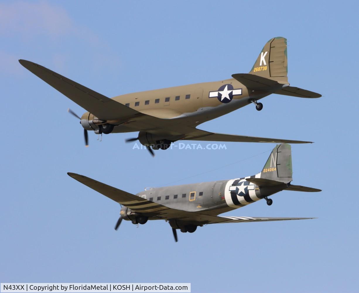 N43XX, 1943 Douglas DC-3A-S1C3G (C-53D) C/N 11665, OSH 2024 zx 