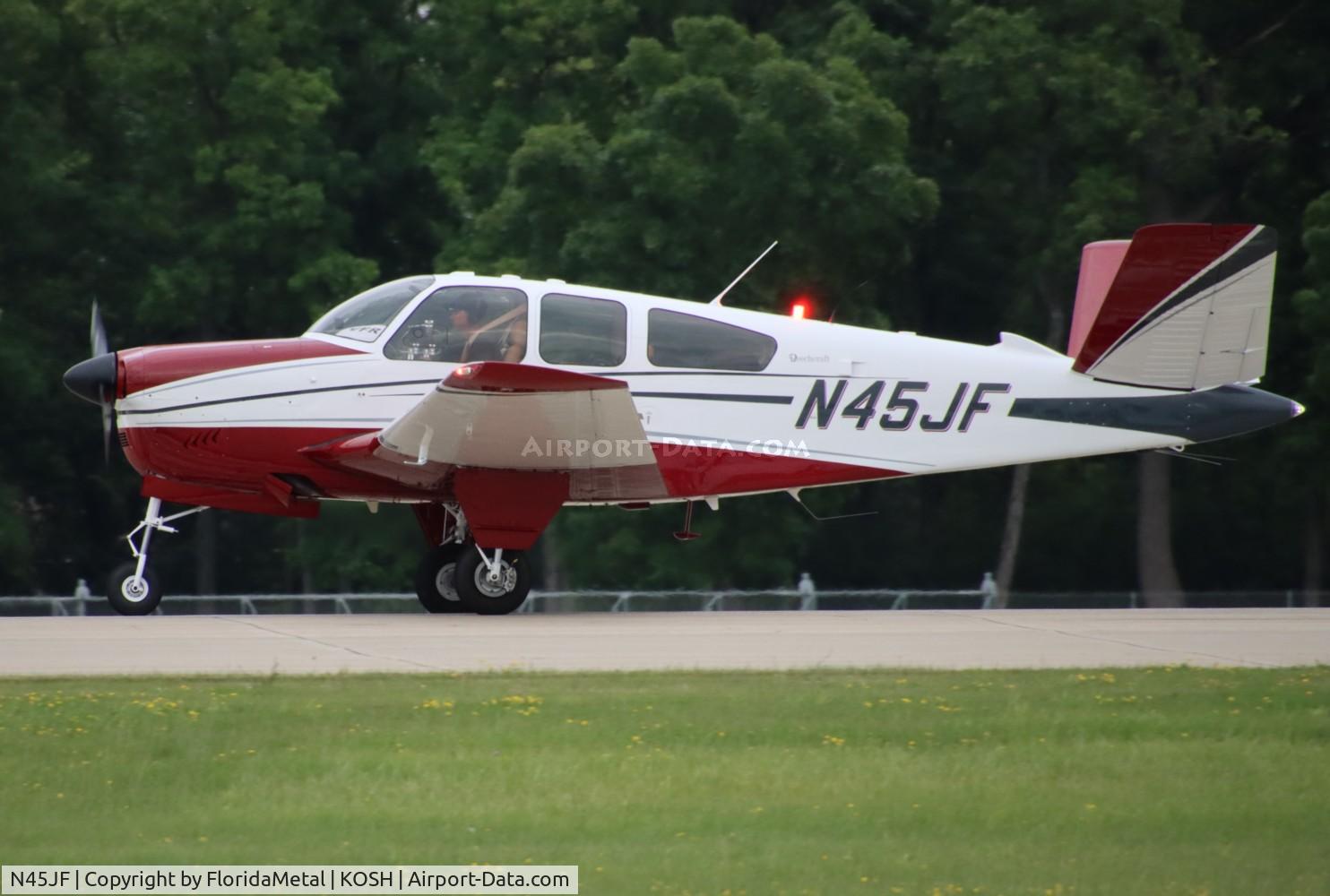 N45JF, 1954 Beech E35 C/N D-3901, Bonanza E35 zx