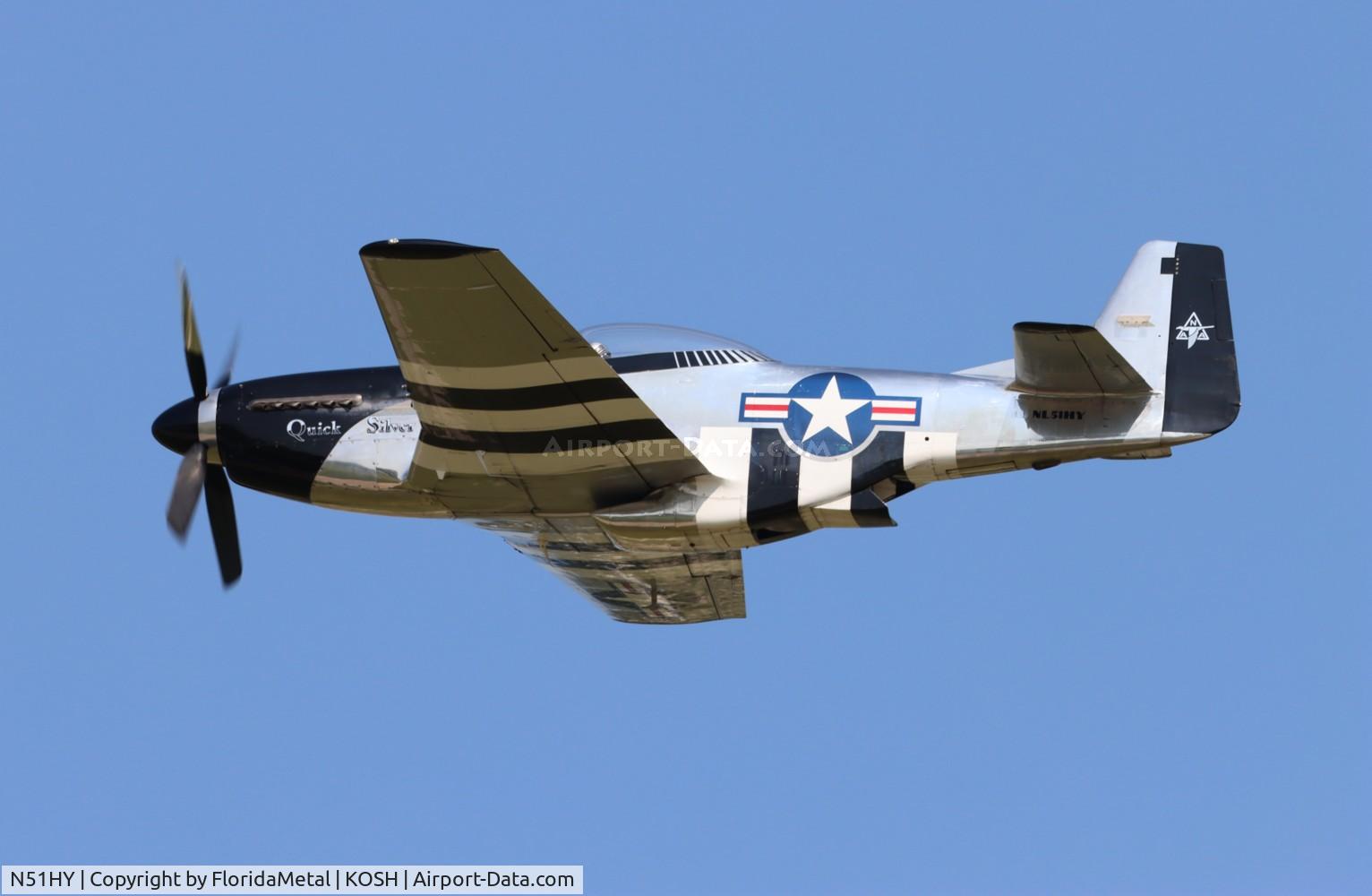 N51HY, 1944 North American P-51D Mustang C/N 124-48192, P-51D Quick Silver zx 
