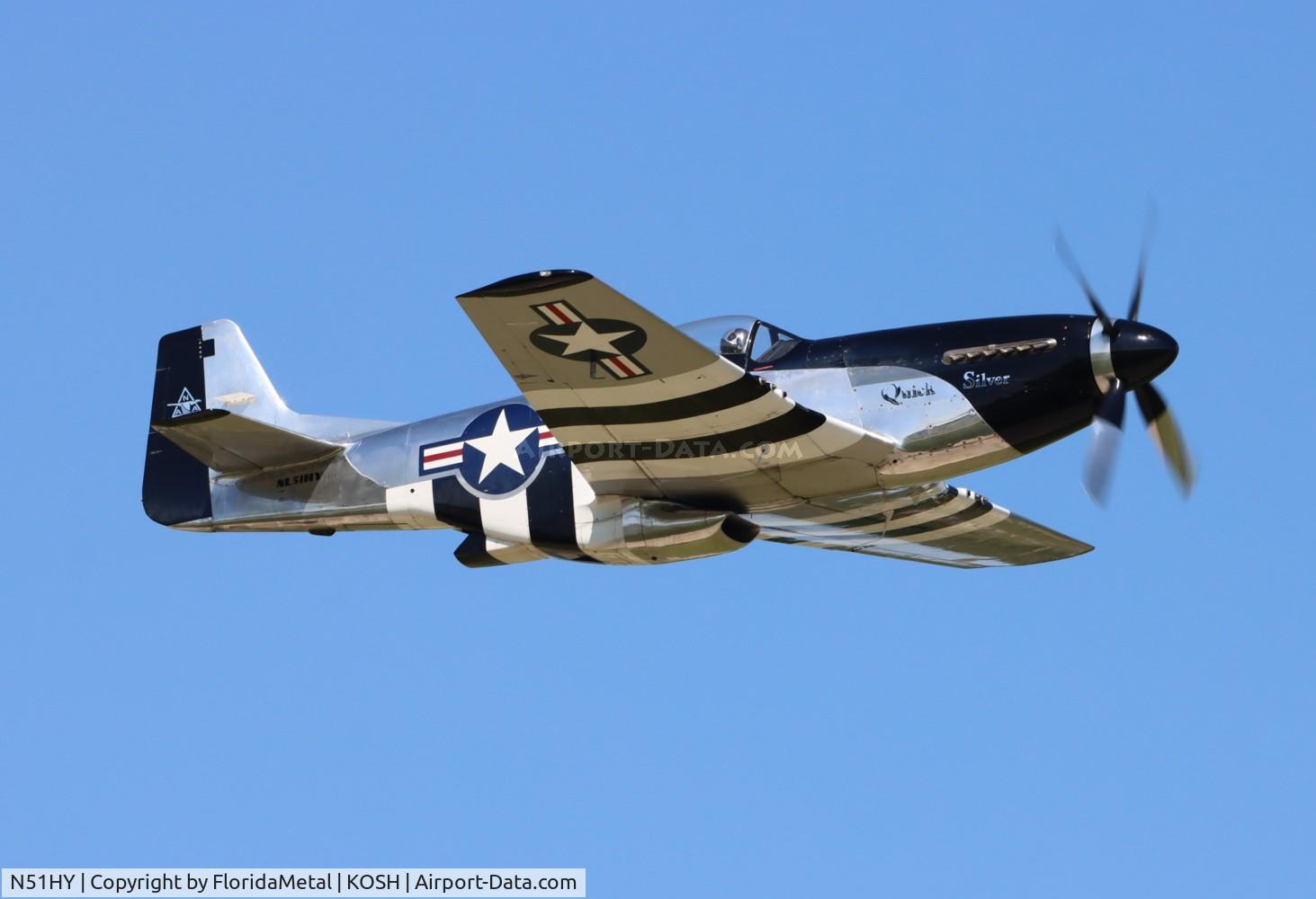 N51HY, 1944 North American P-51D Mustang C/N 124-48192, P-51D Quick Silver zx 