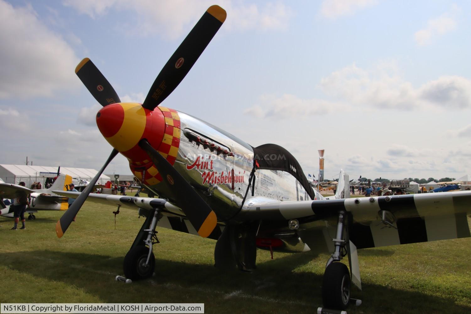 N51KB, 1961 North American F-51D Mustang C/N 44-74009, P-51D Ain't Misbehavin zx 