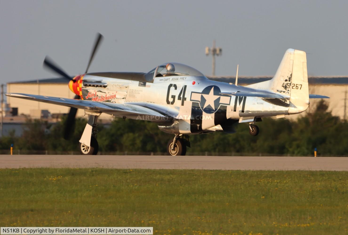 N51KB, 1961 North American F-51D Mustang C/N 44-74009, OSH 2024 zx 